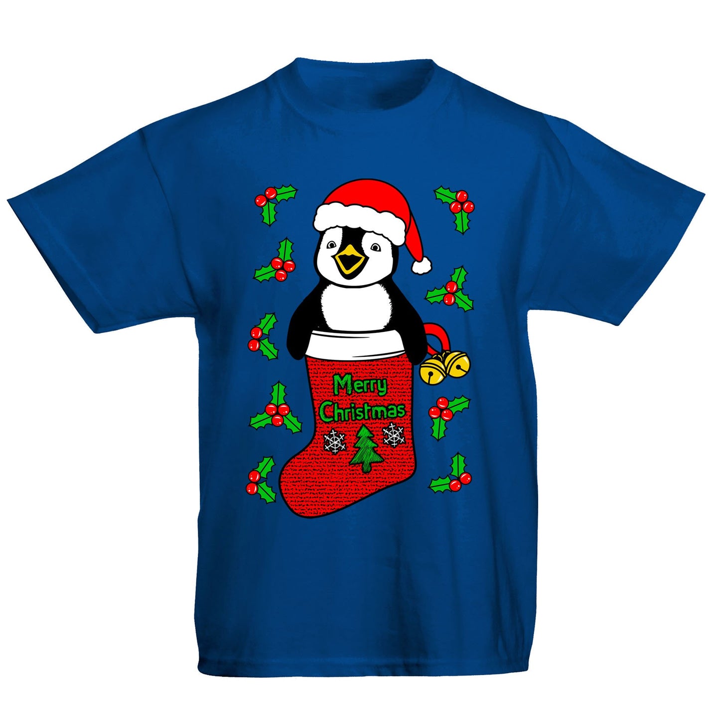 Santa Penguin Christmas Kids T-shirt