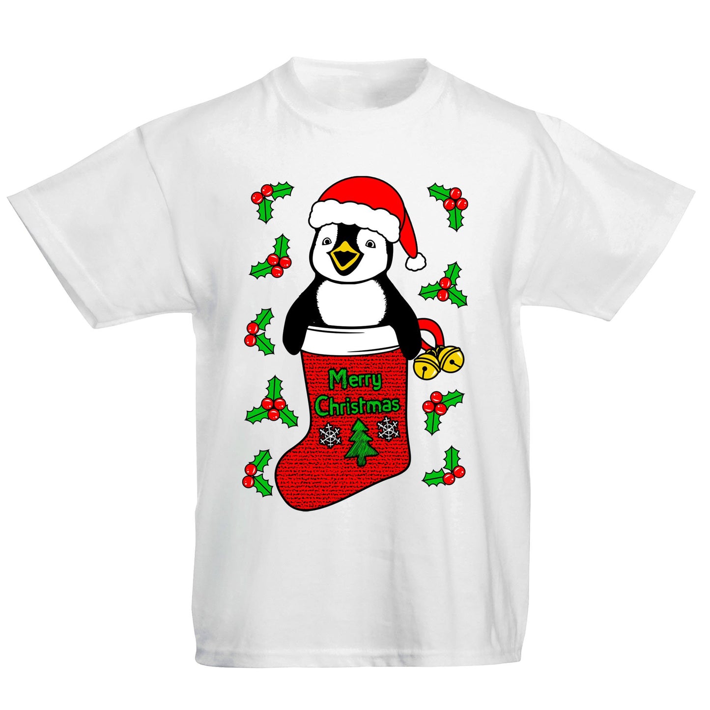 Santa Penguin Christmas Kids T-shirt