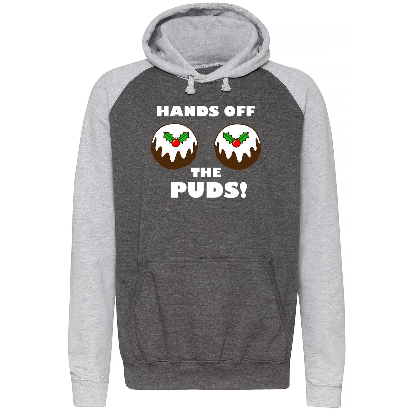 Hands Off The Puds Funny Christmas Baseball Hoodie