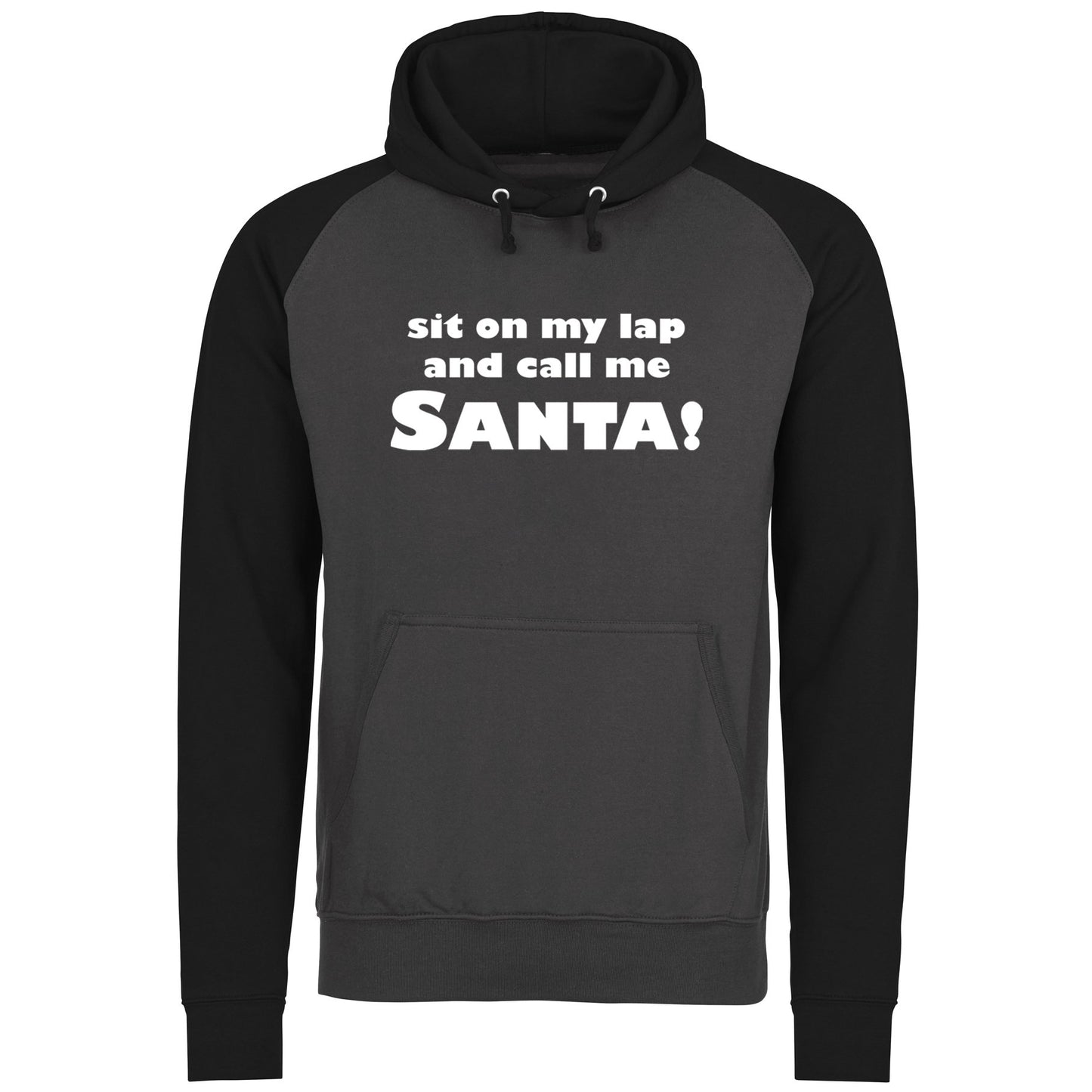 Sit On My Lap Funny Christmas Baseball Hoodie