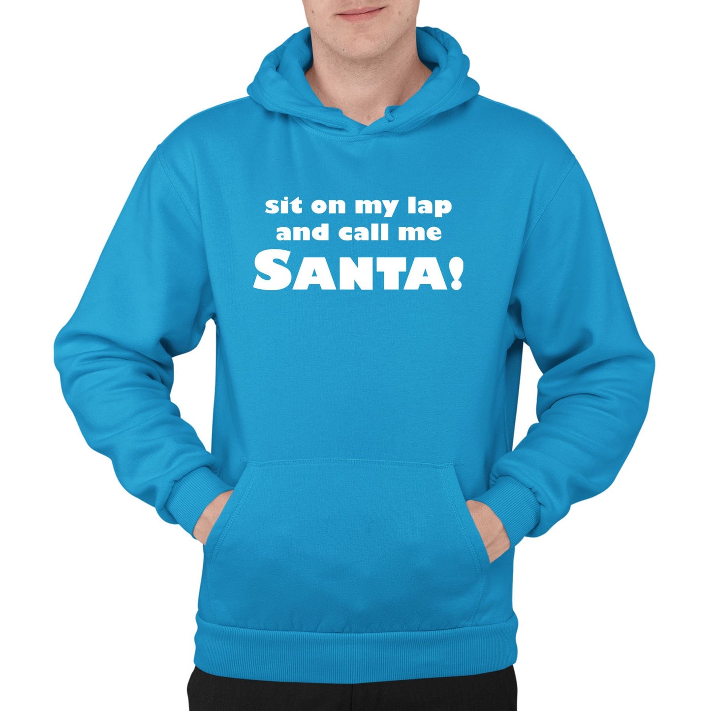 Sit On My Lap Funny Christmas Mens Pullover Hoodie