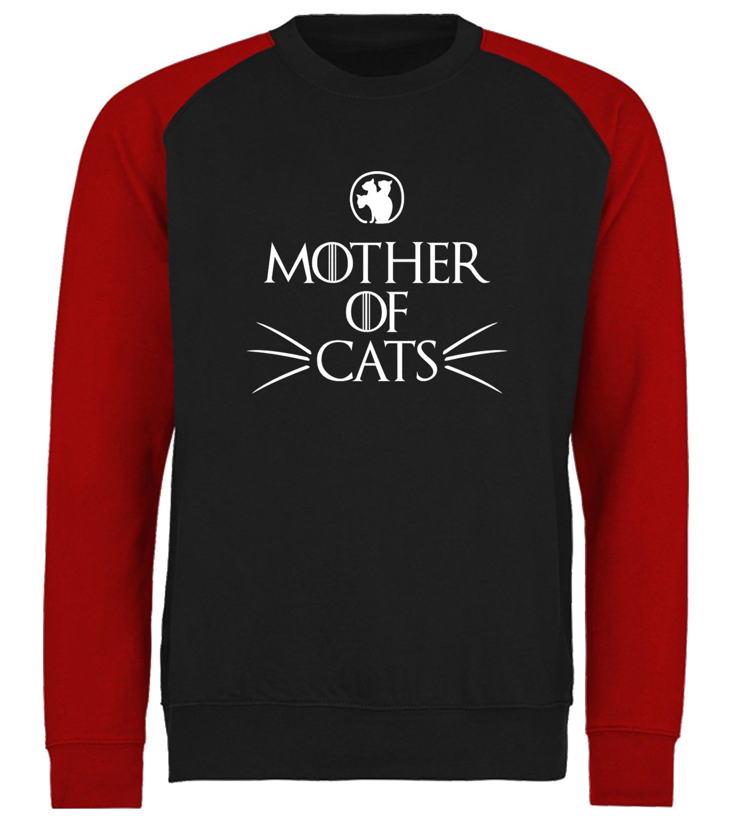 Mother Of Cats Baseball Sweatshirt