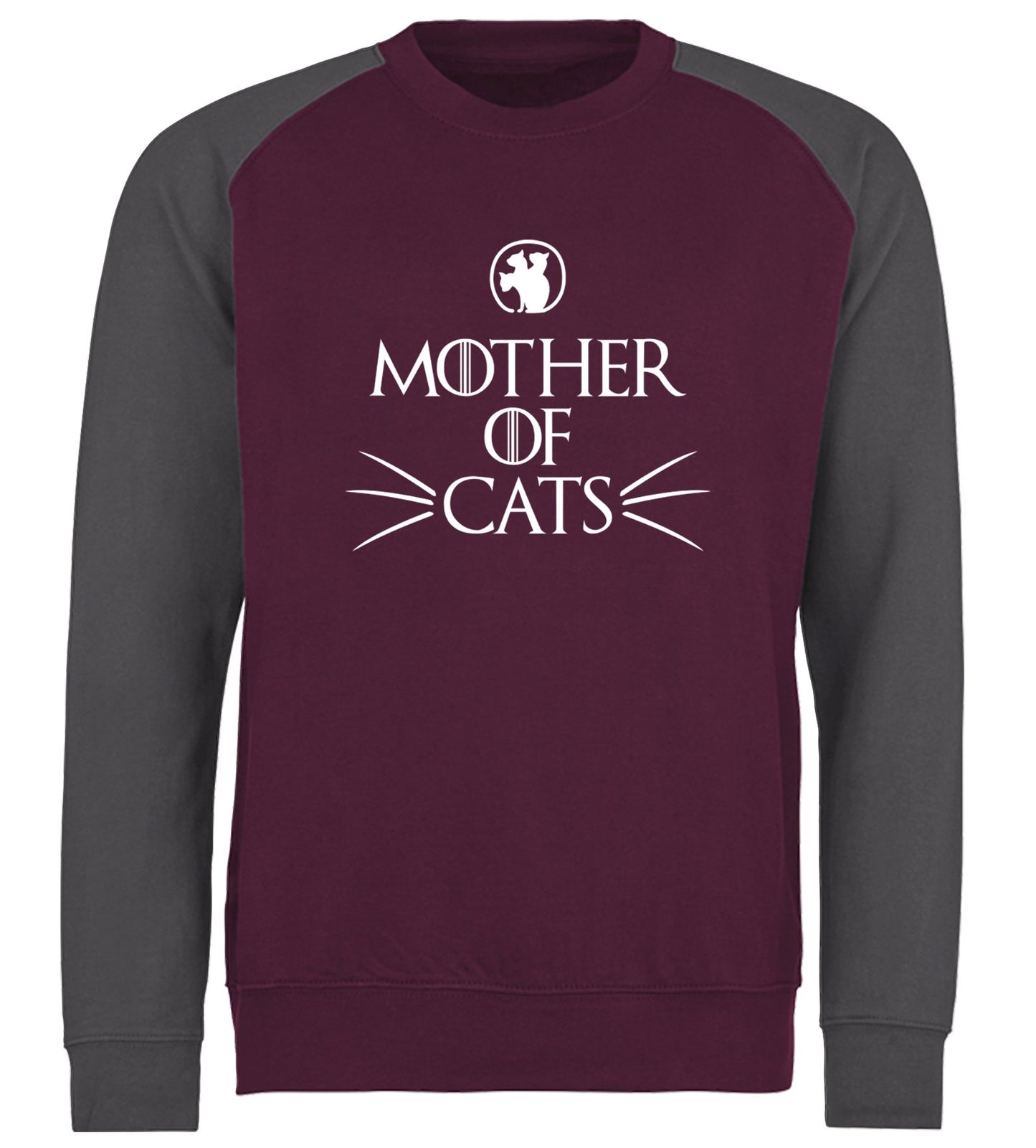 Mother Of Cats Baseball Sweatshirt