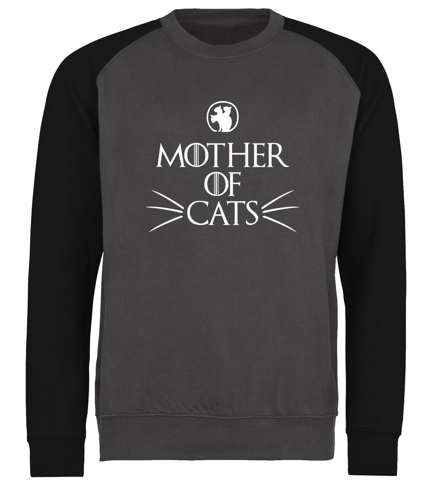 Mother Of Cats Baseball Sweatshirt