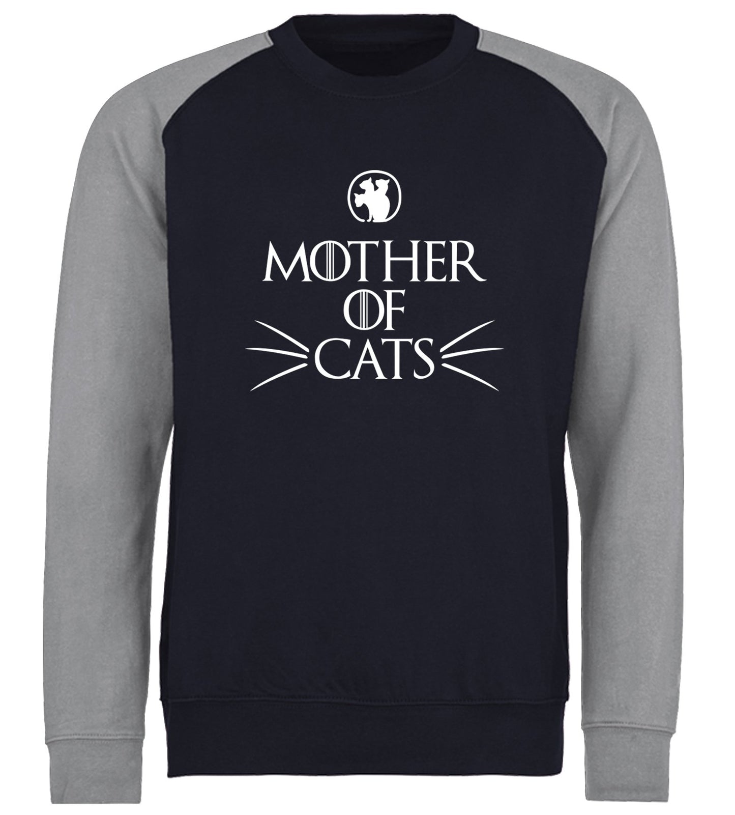 Mother Of Cats Baseball Sweatshirt