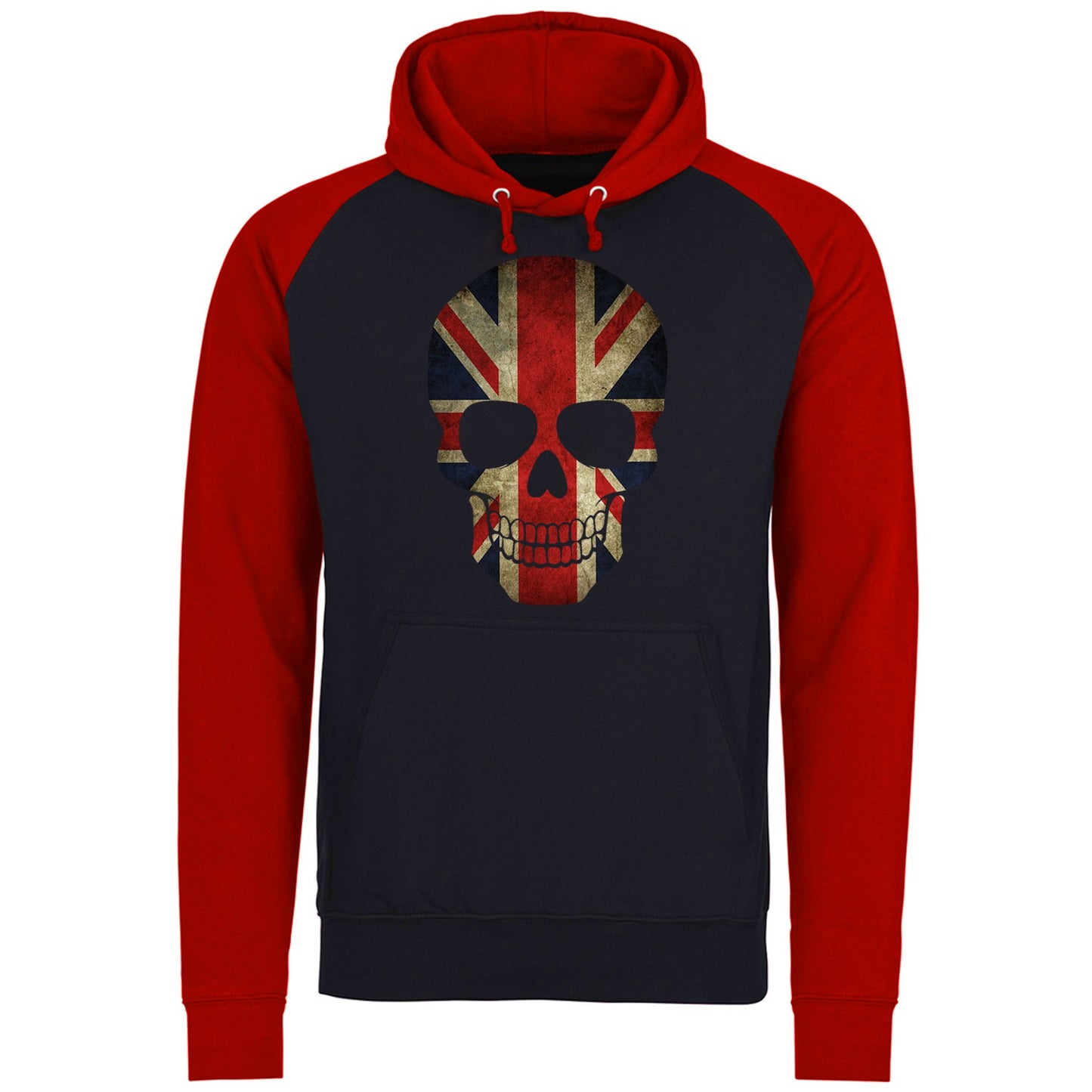 Union Jack Skull Baseball Hoodie