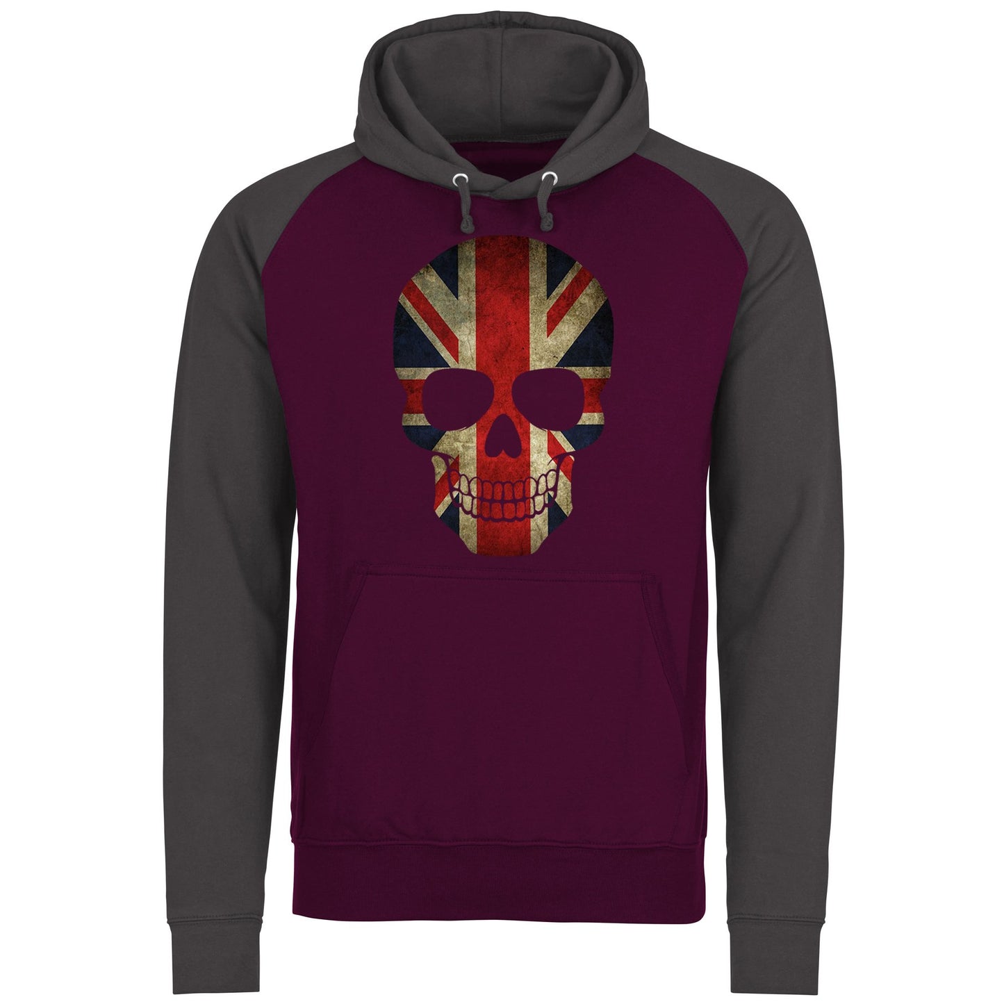 Union Jack Skull Baseball Hoodie