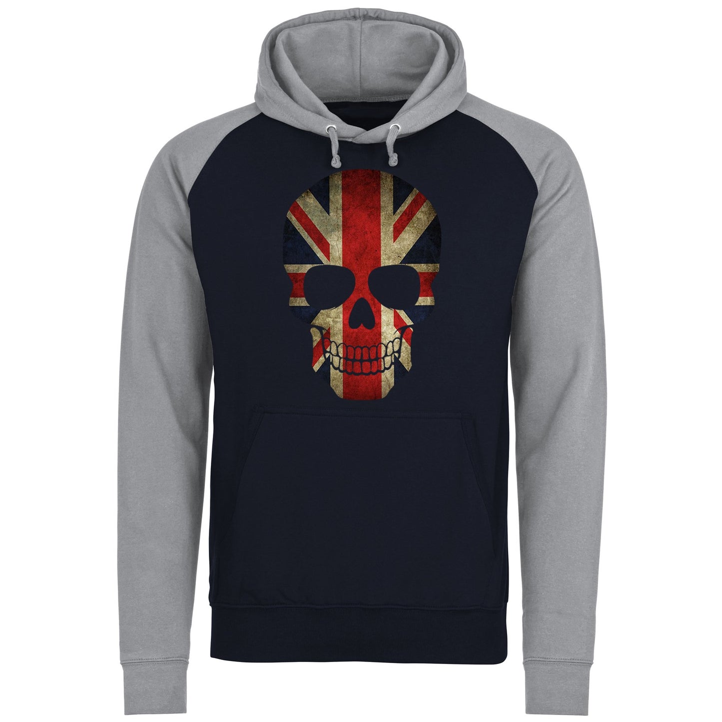 Union Jack Skull Baseball Hoodie