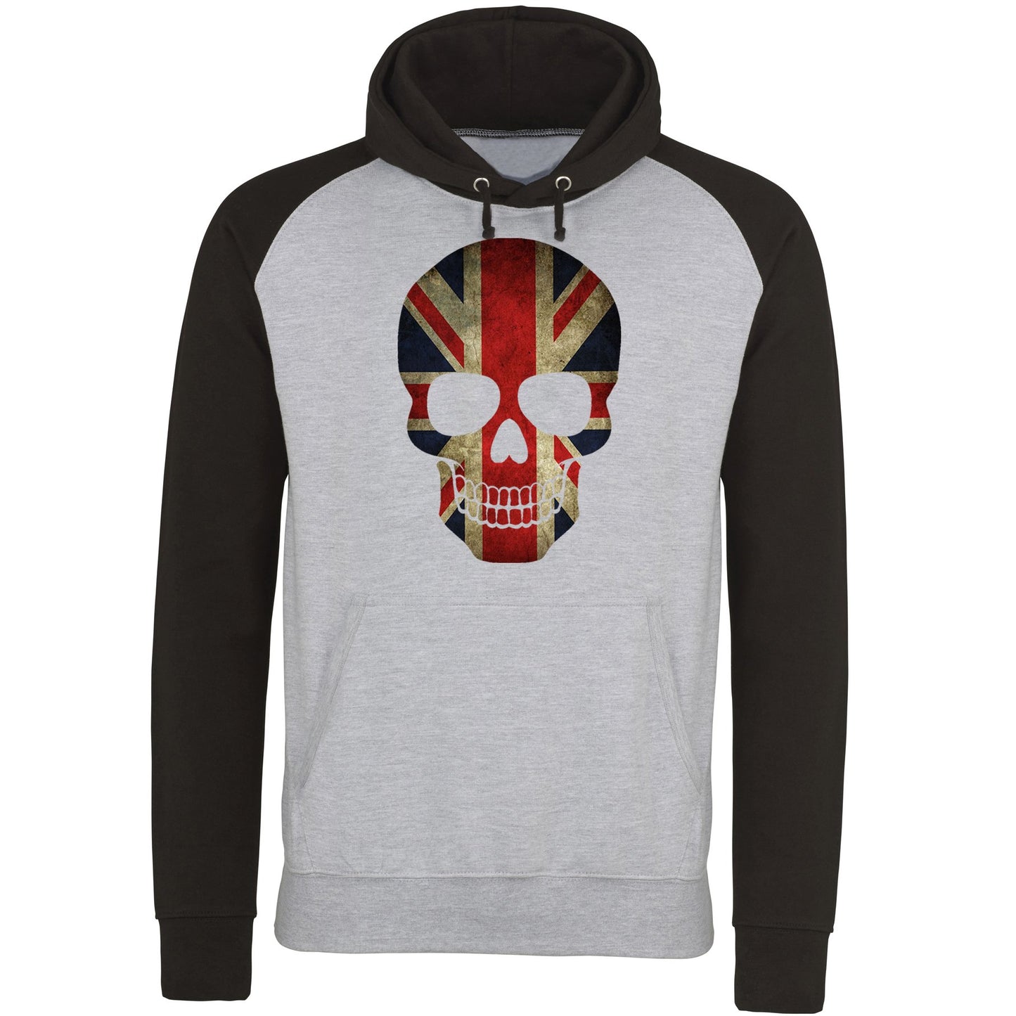 Union Jack Skull Baseball Hoodie