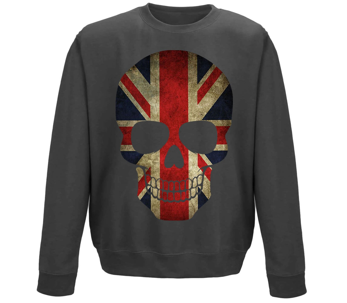 Union Jack Skull Childrens Sweatshirt