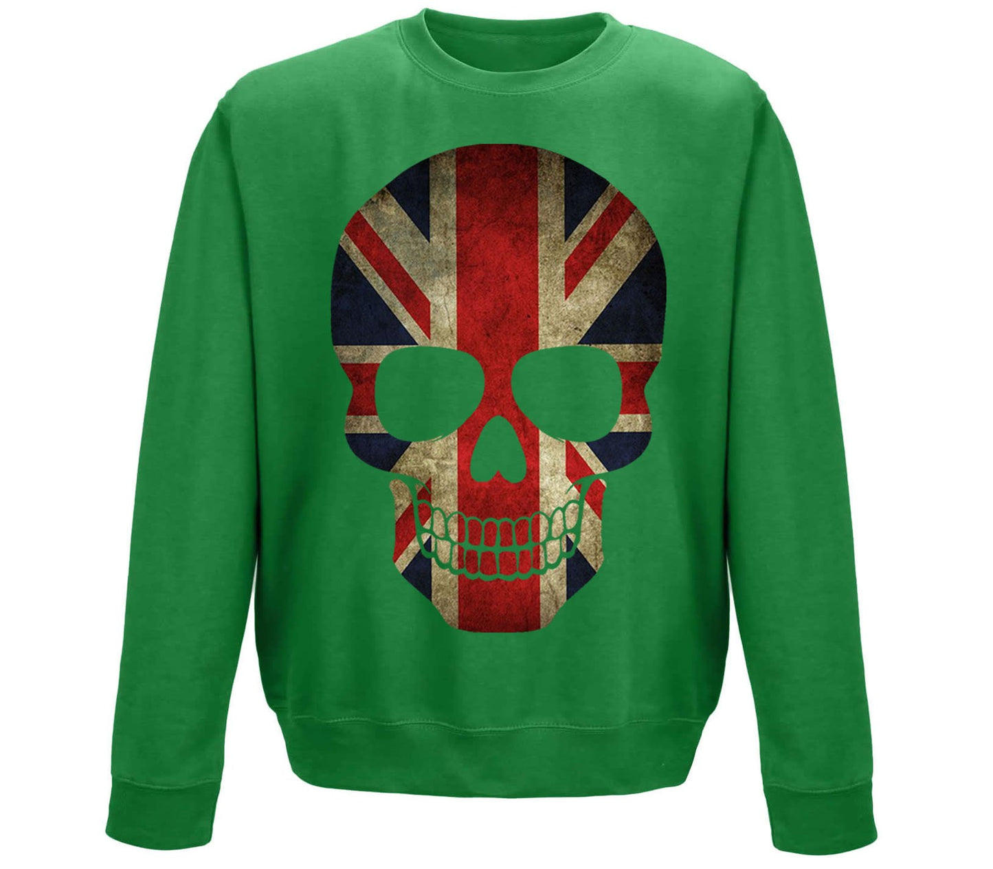 Union Jack Skull Childrens Sweatshirt