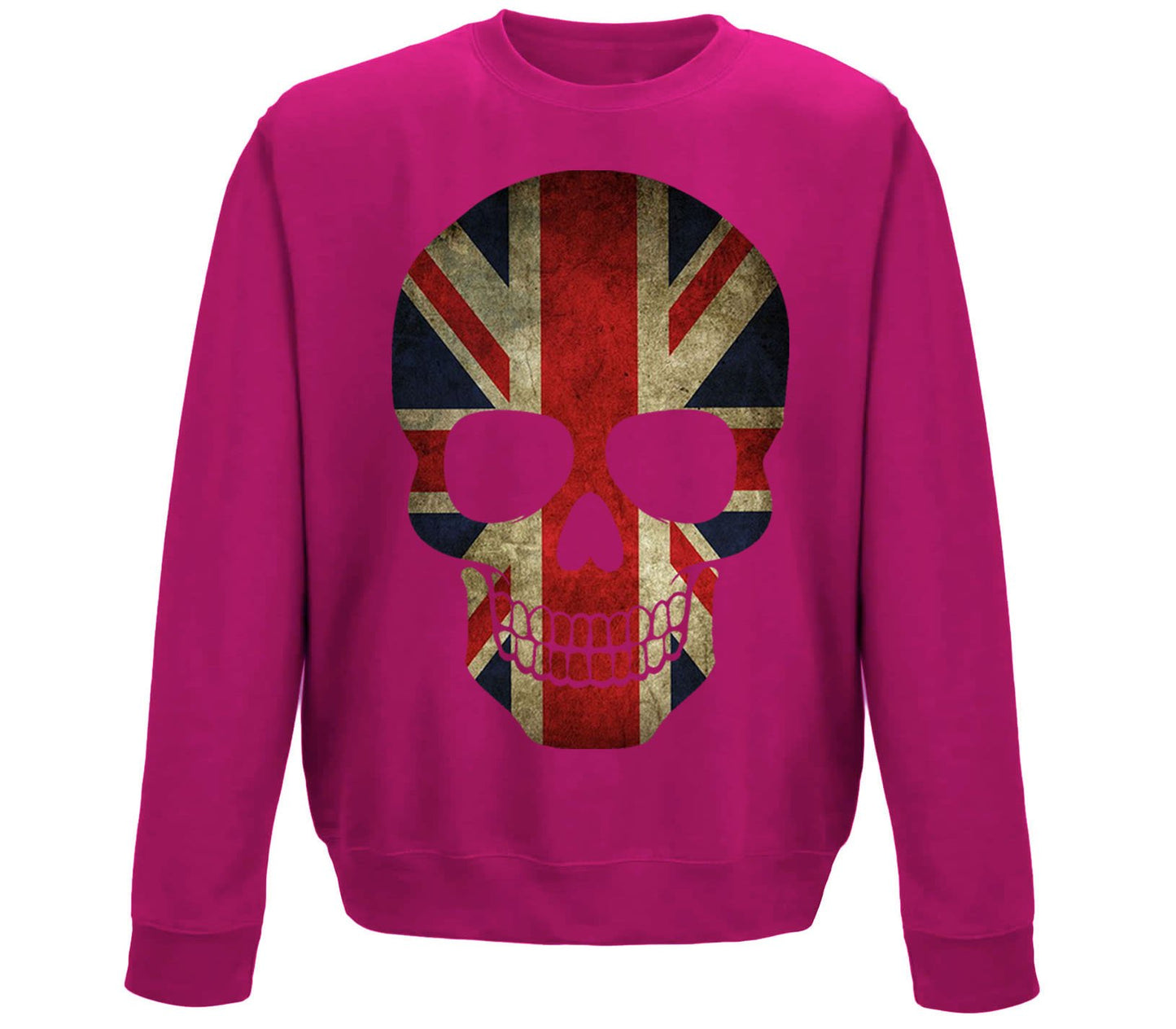 Union Jack Skull Childrens Sweatshirt