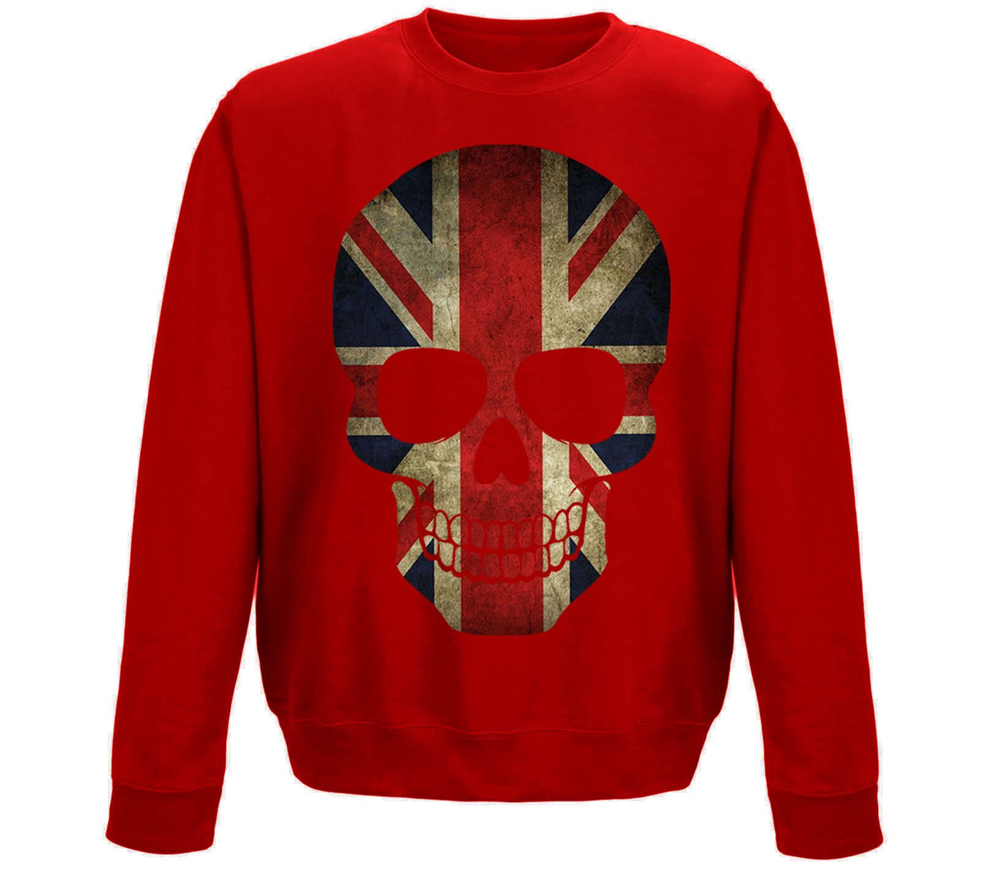 Union Jack Skull Childrens Sweatshirt