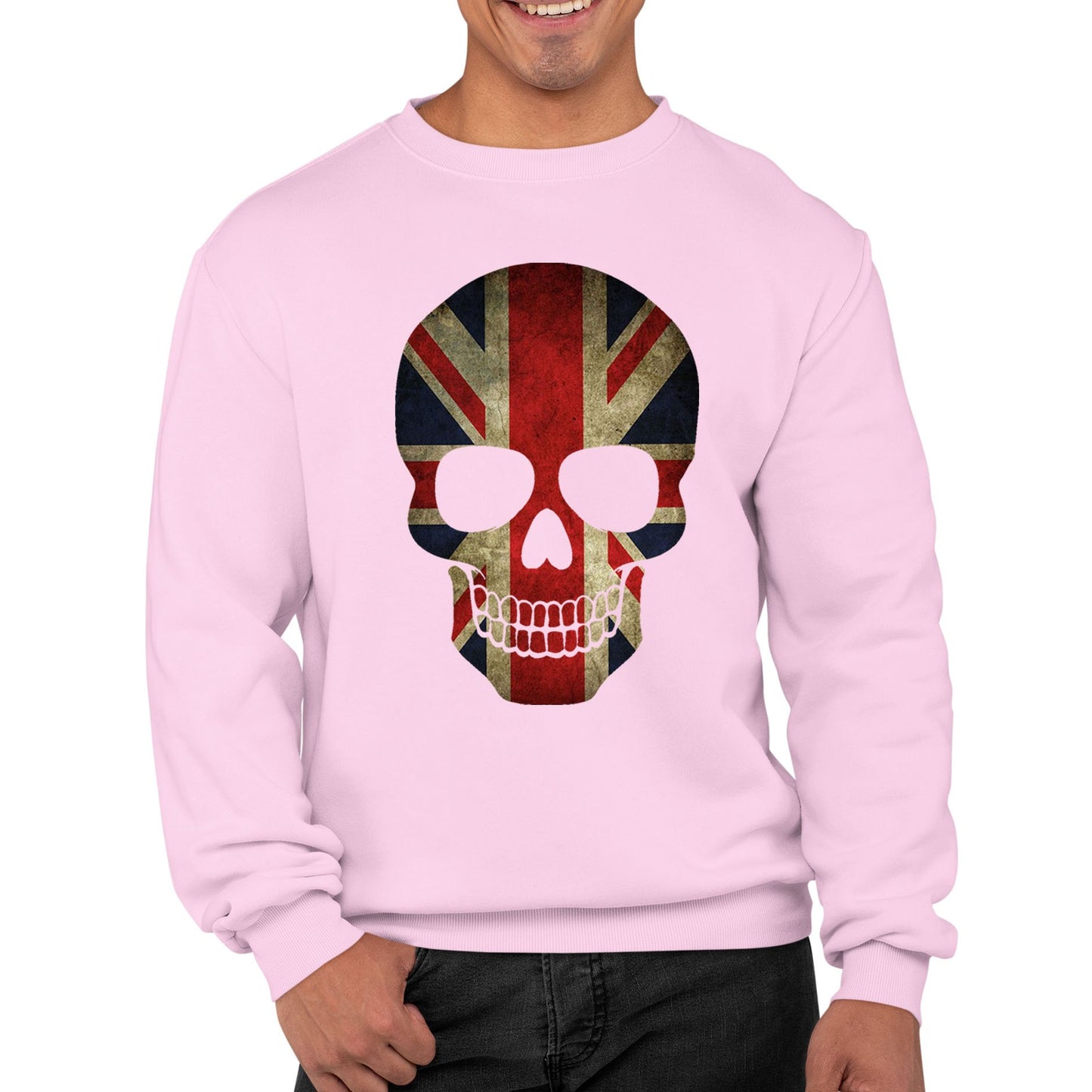 Union Jack Skull Mens Sweatshirt