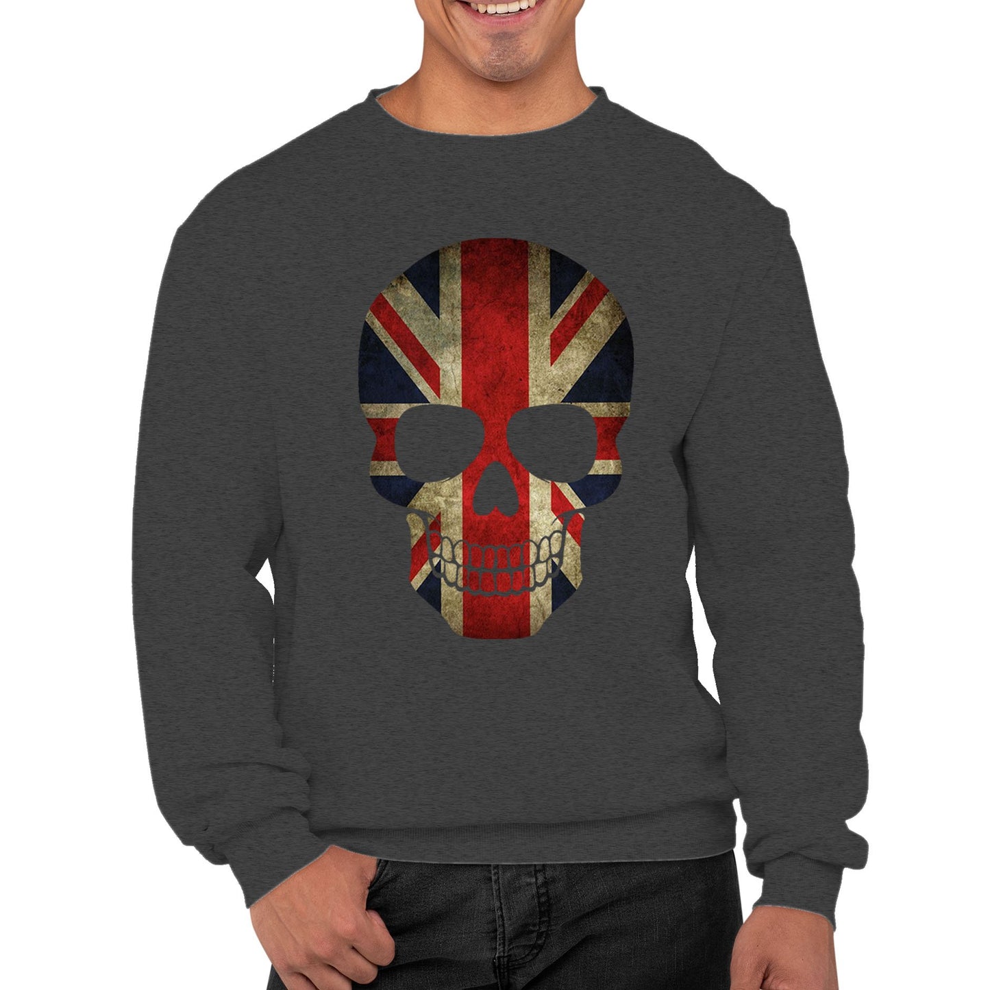 Union Jack Skull Mens Sweatshirt