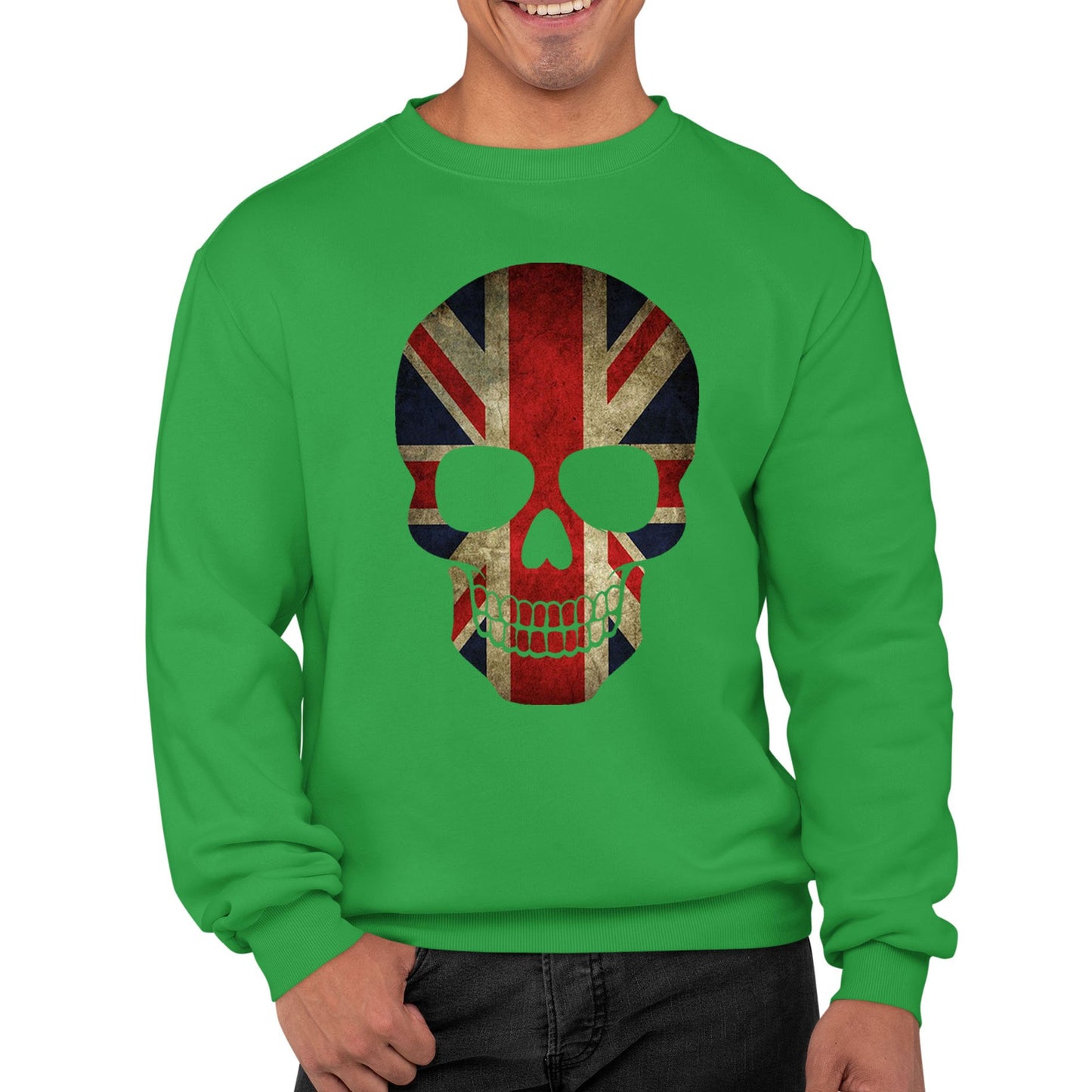 Union Jack Skull Mens Sweatshirt