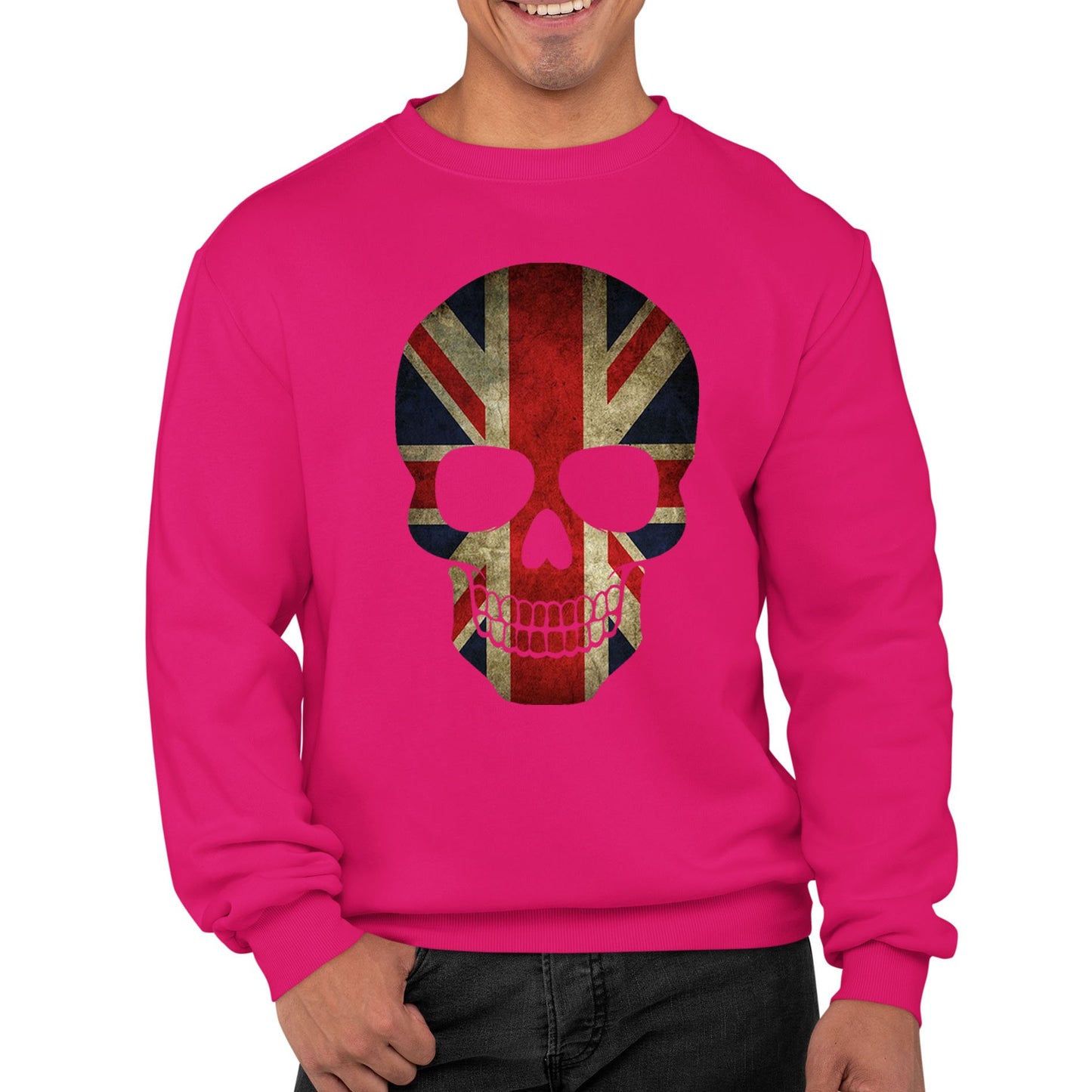 Union Jack Skull Mens Sweatshirt