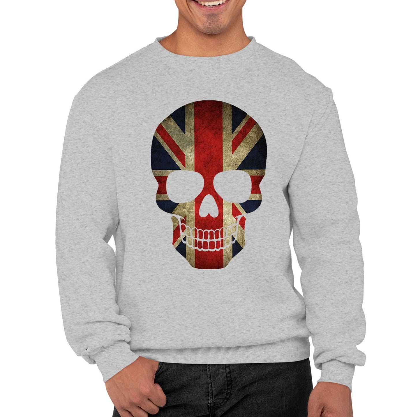 Union Jack Skull Mens Sweatshirt