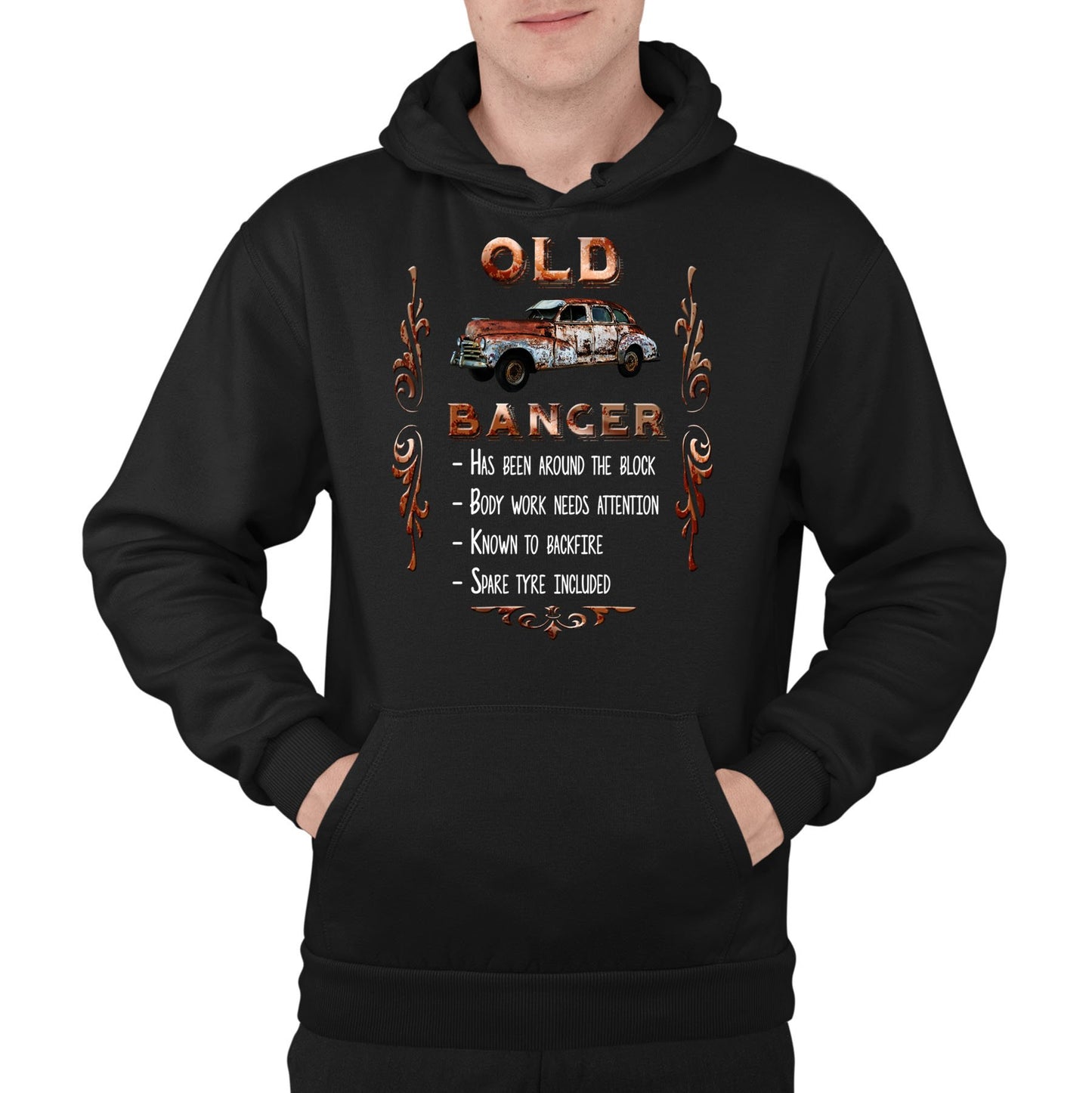 Old Banger Mens Pullover Hoodie