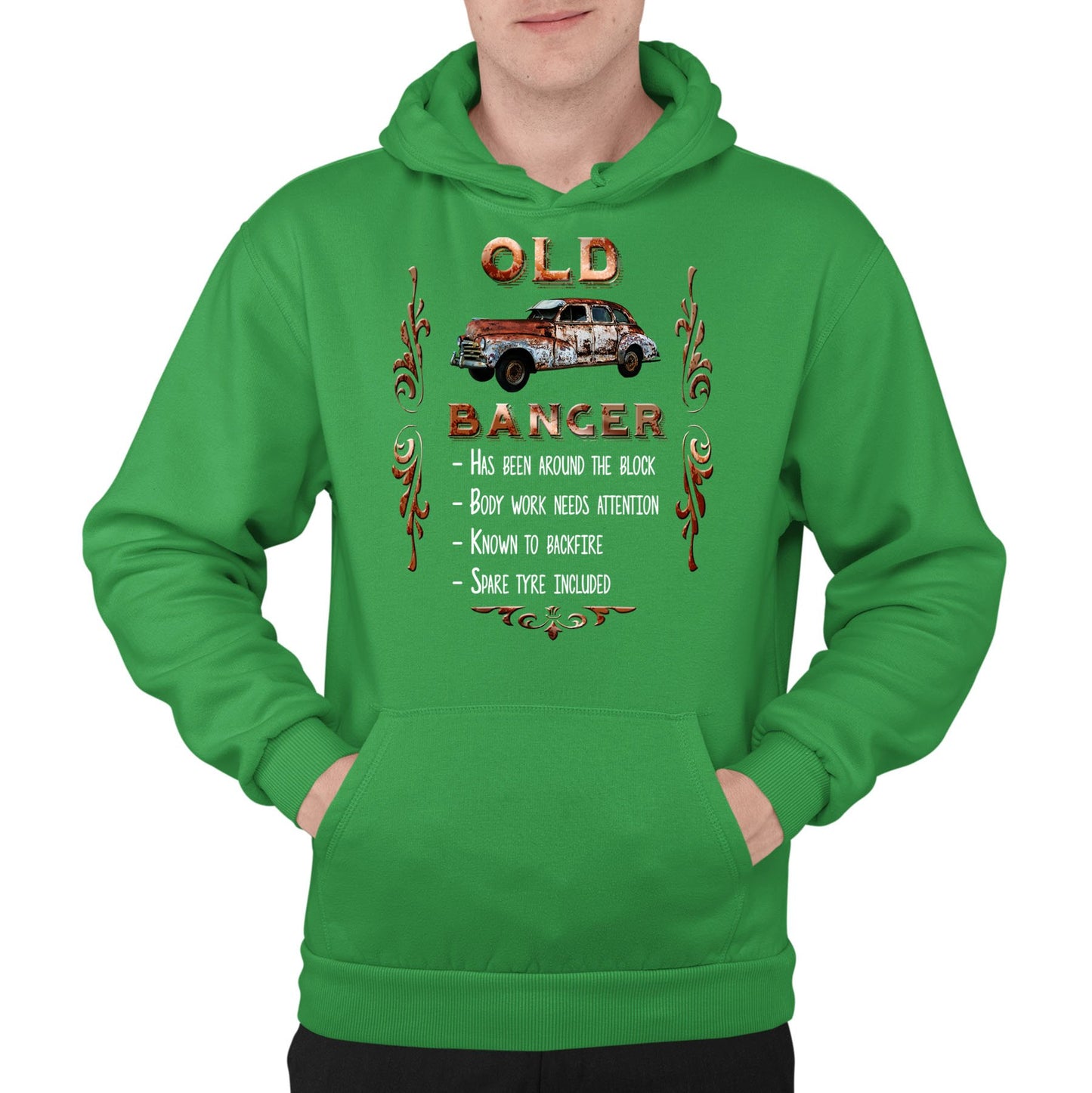 Old Banger Mens Pullover Hoodie