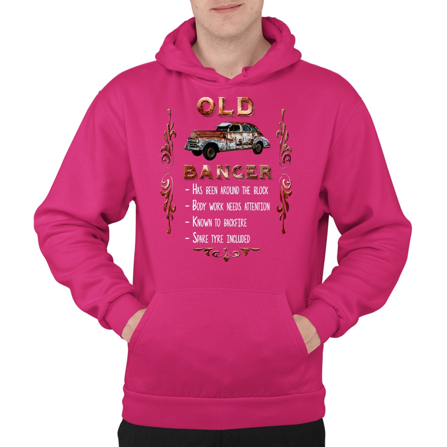 Old Banger Mens Pullover Hoodie