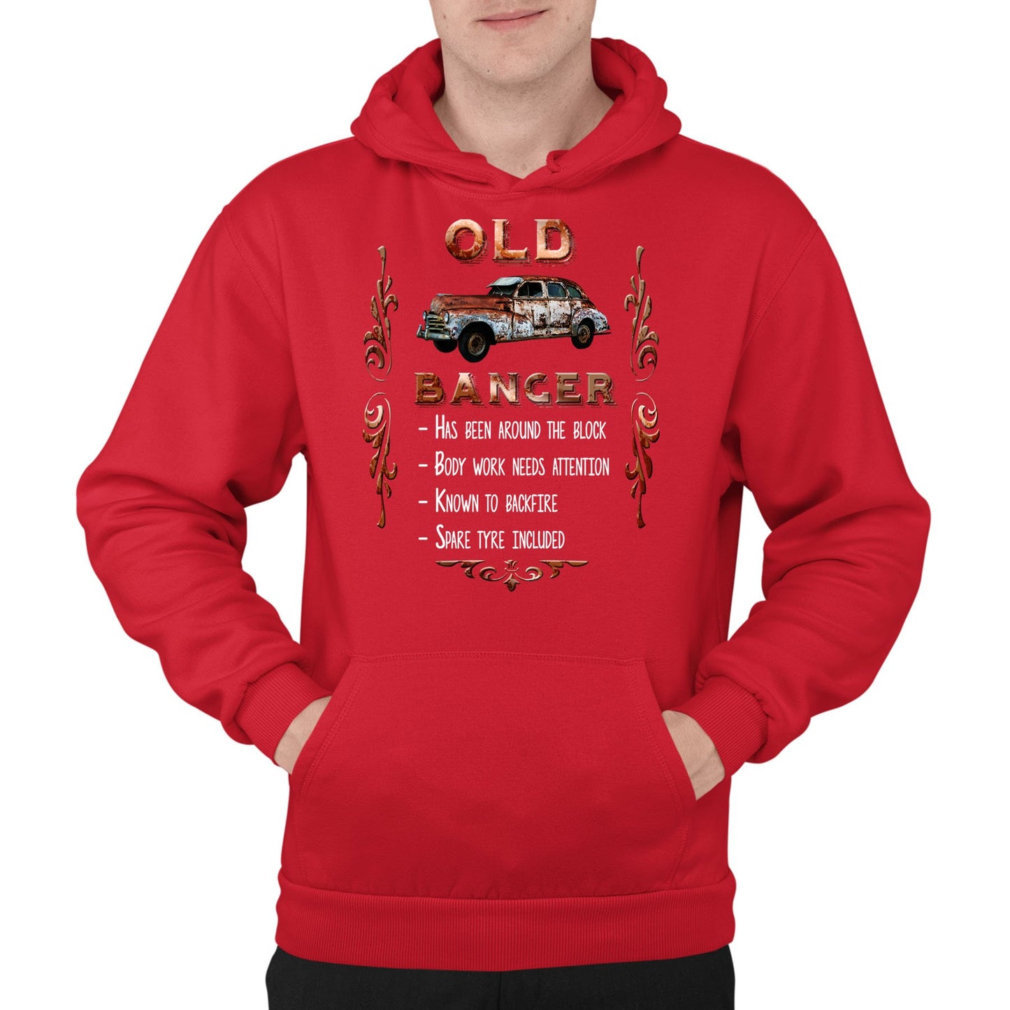 Old Banger Mens Pullover Hoodie