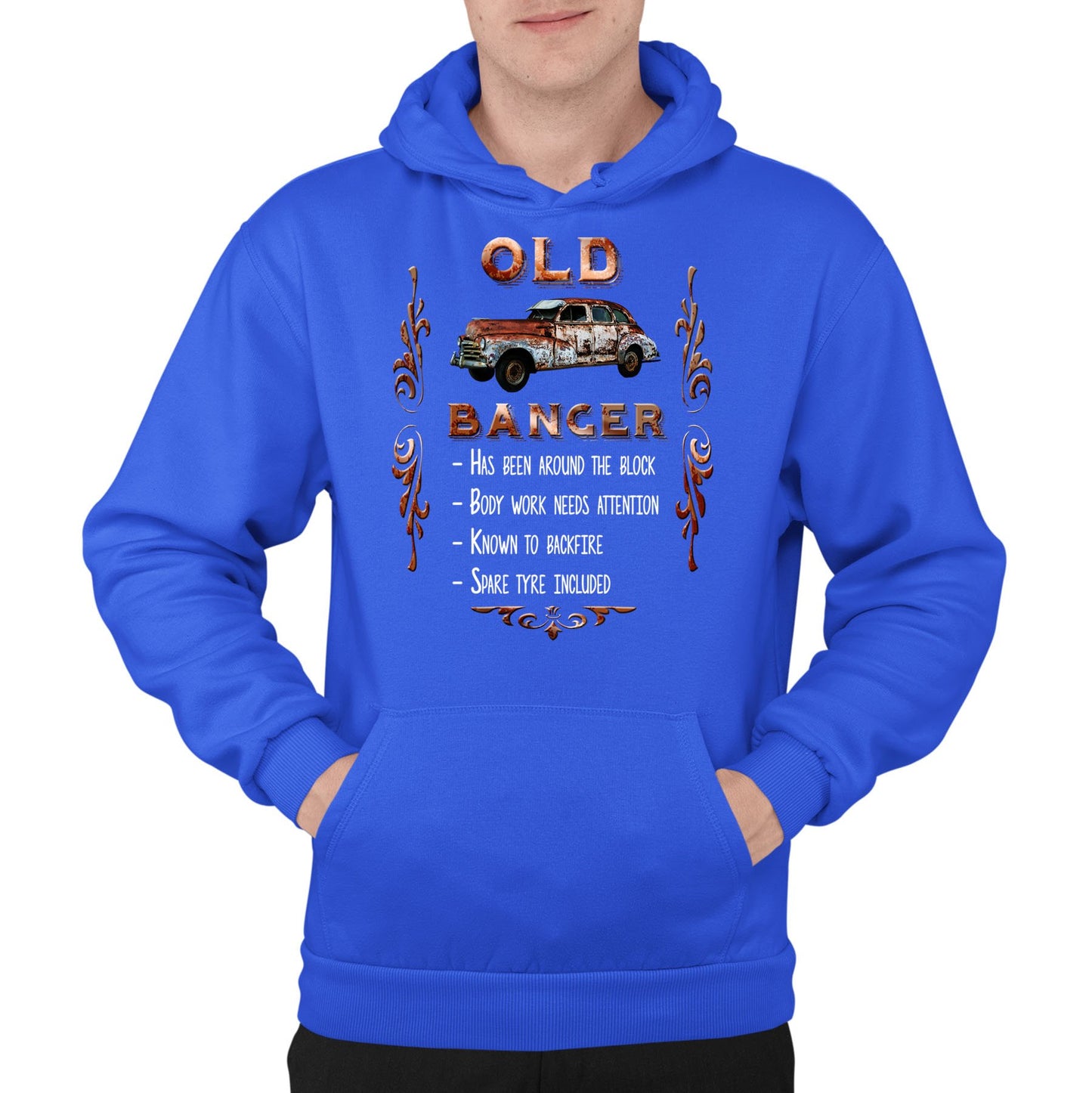 Old Banger Mens Pullover Hoodie