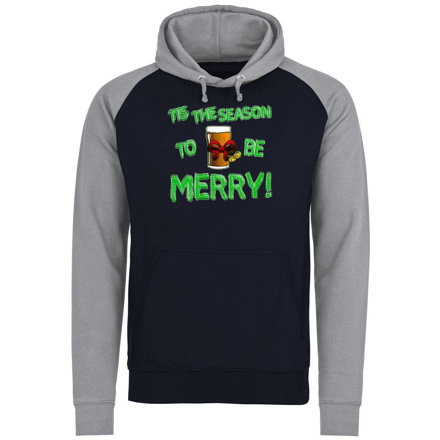 Tis The Season Funny Christmas Baseball Hoodie