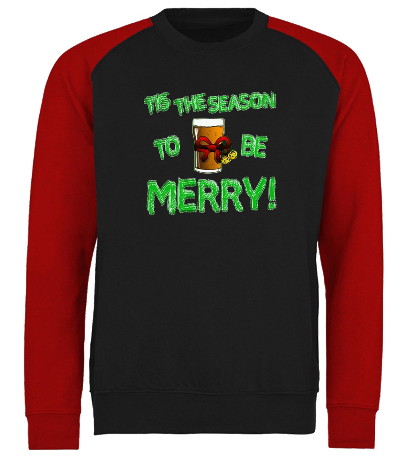 Tis The Season Funny Christmas Baseball Sweatshirt