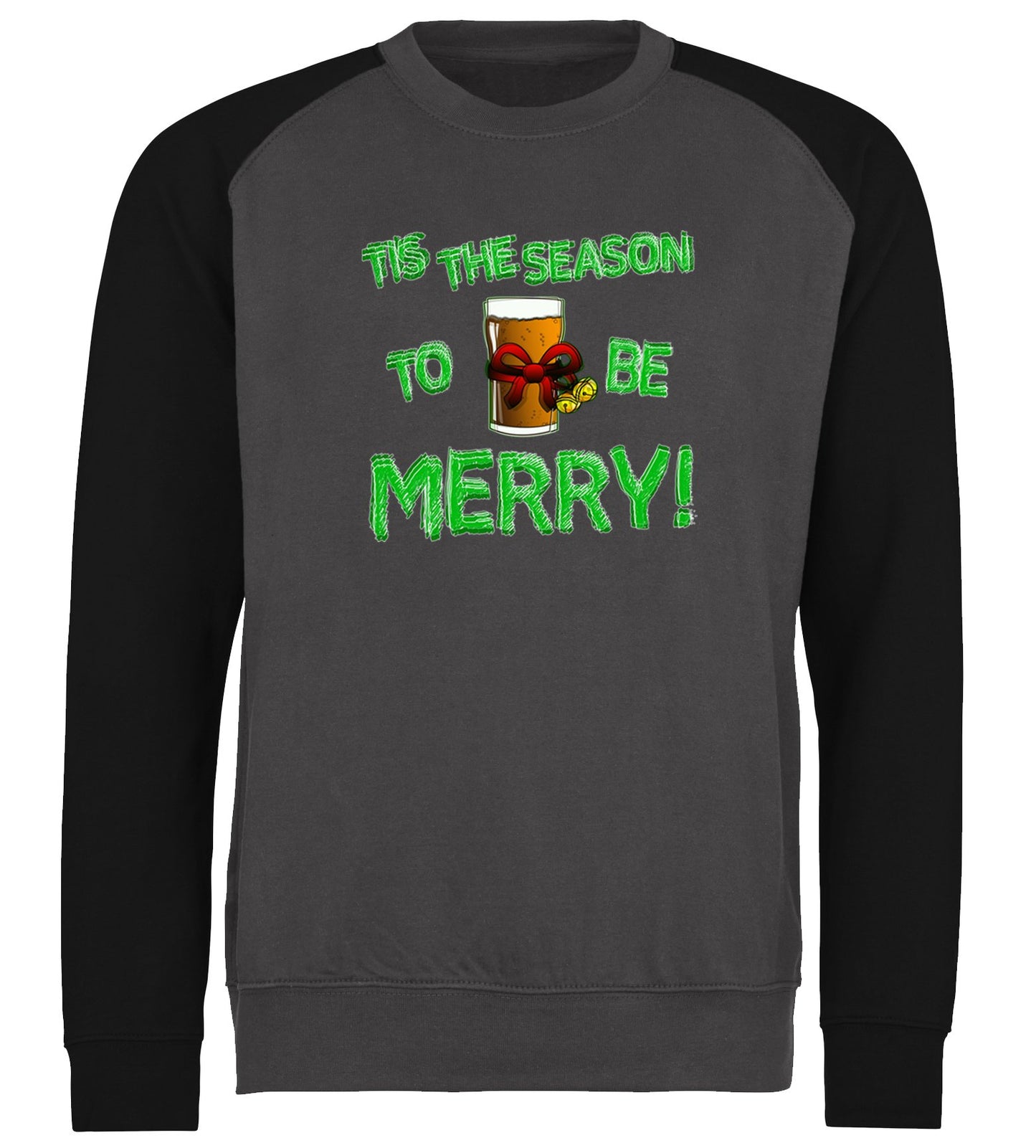 Tis The Season Funny Christmas Baseball Sweatshirt