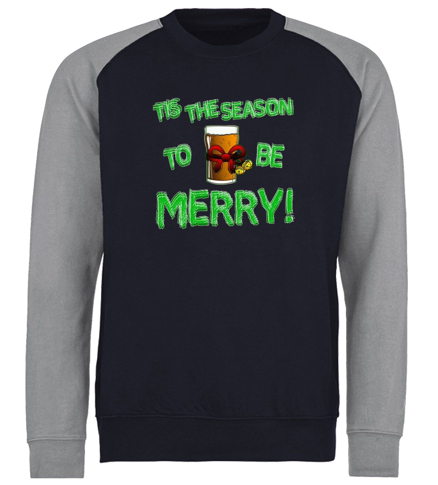 Tis The Season Funny Christmas Baseball Sweatshirt