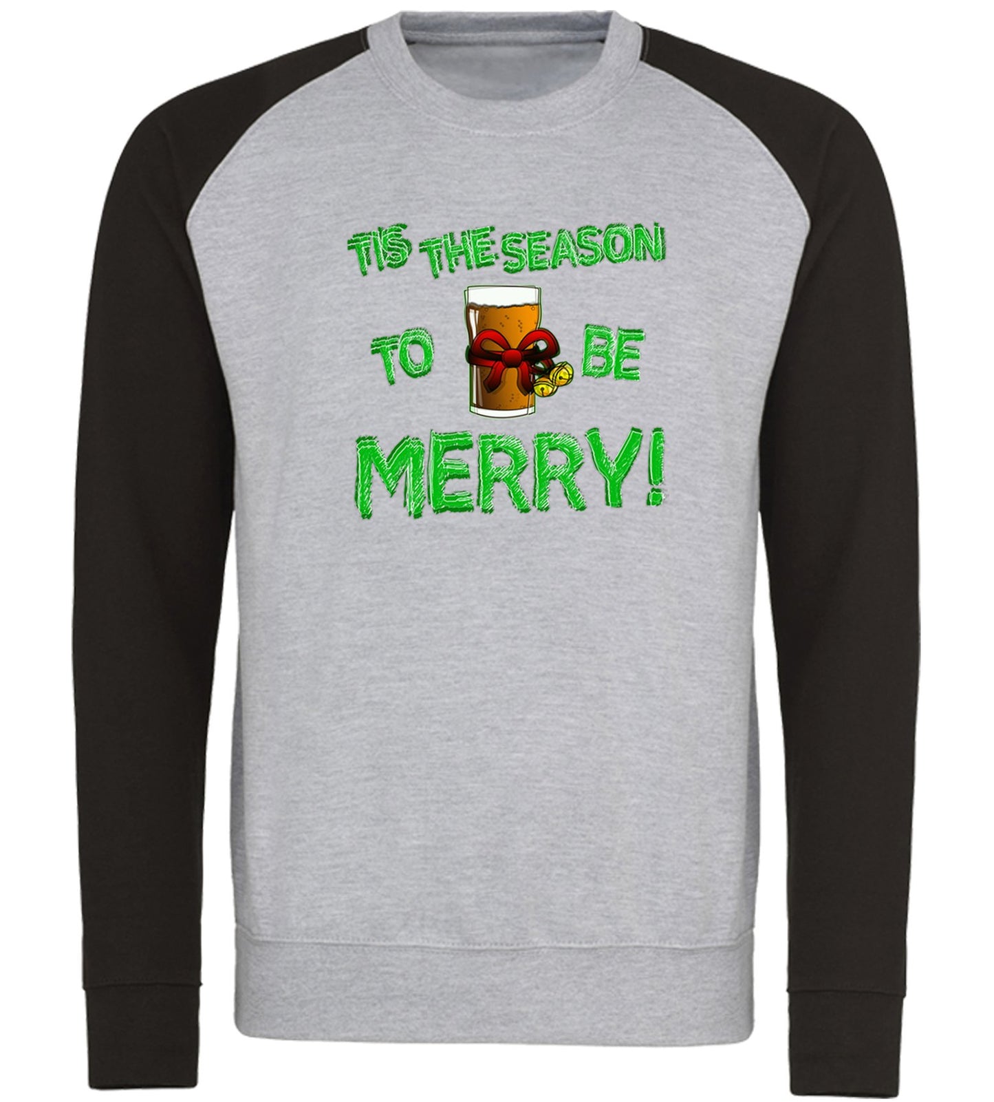 Tis The Season Funny Christmas Baseball Sweatshirt