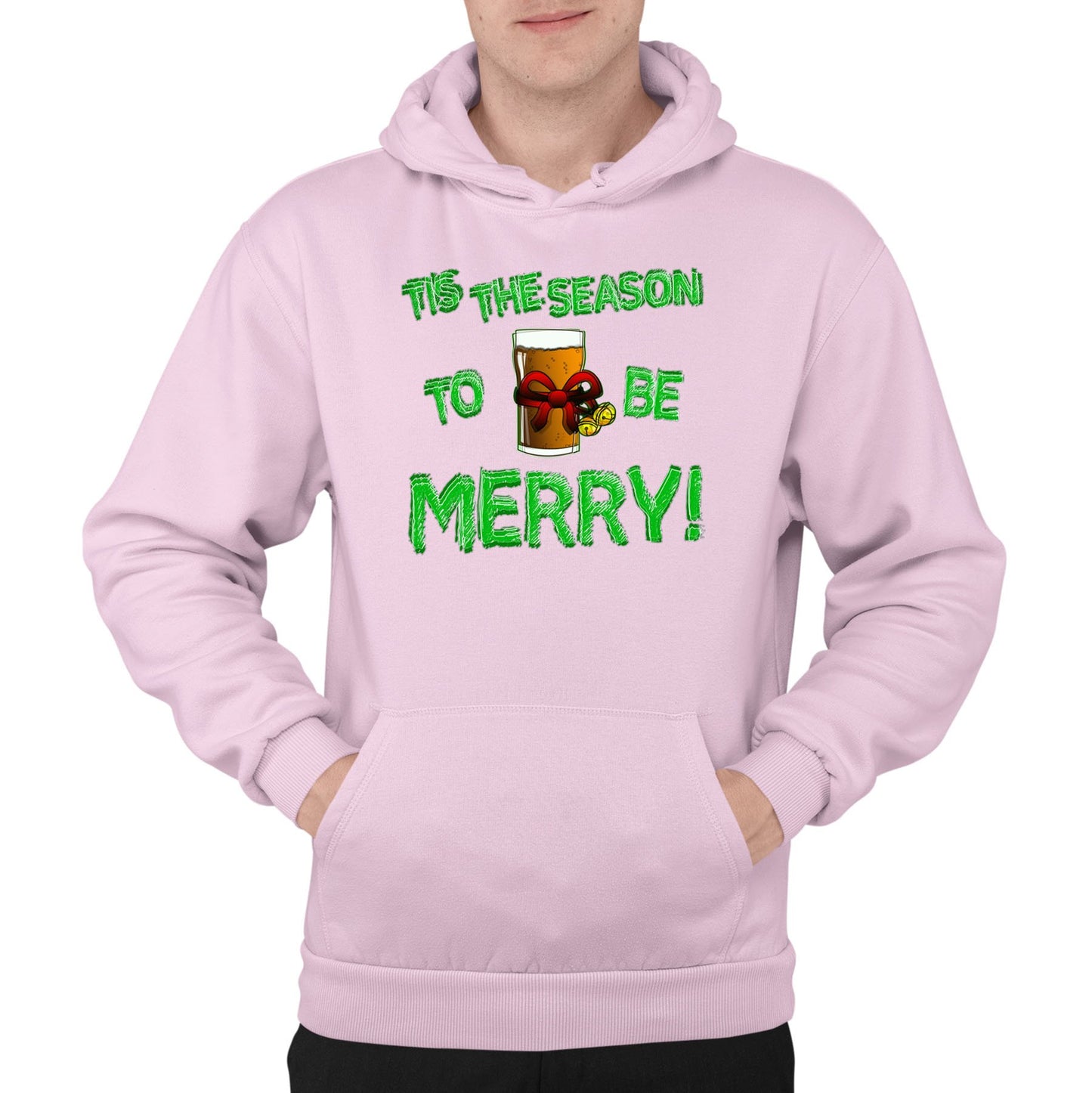 Tis The Season Funny Christmas Mens Pullover Hoodie