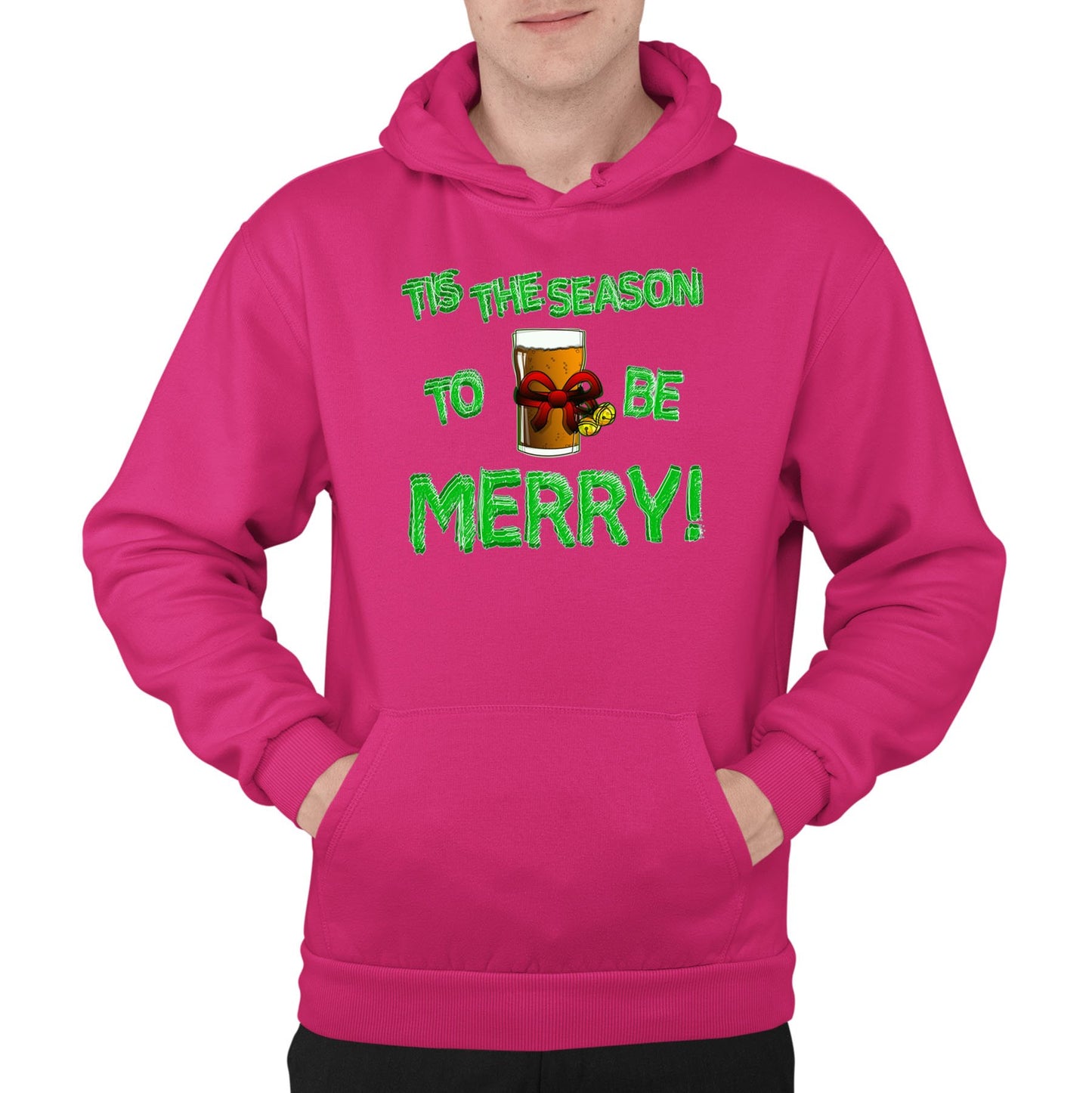 Tis The Season Funny Christmas Mens Pullover Hoodie