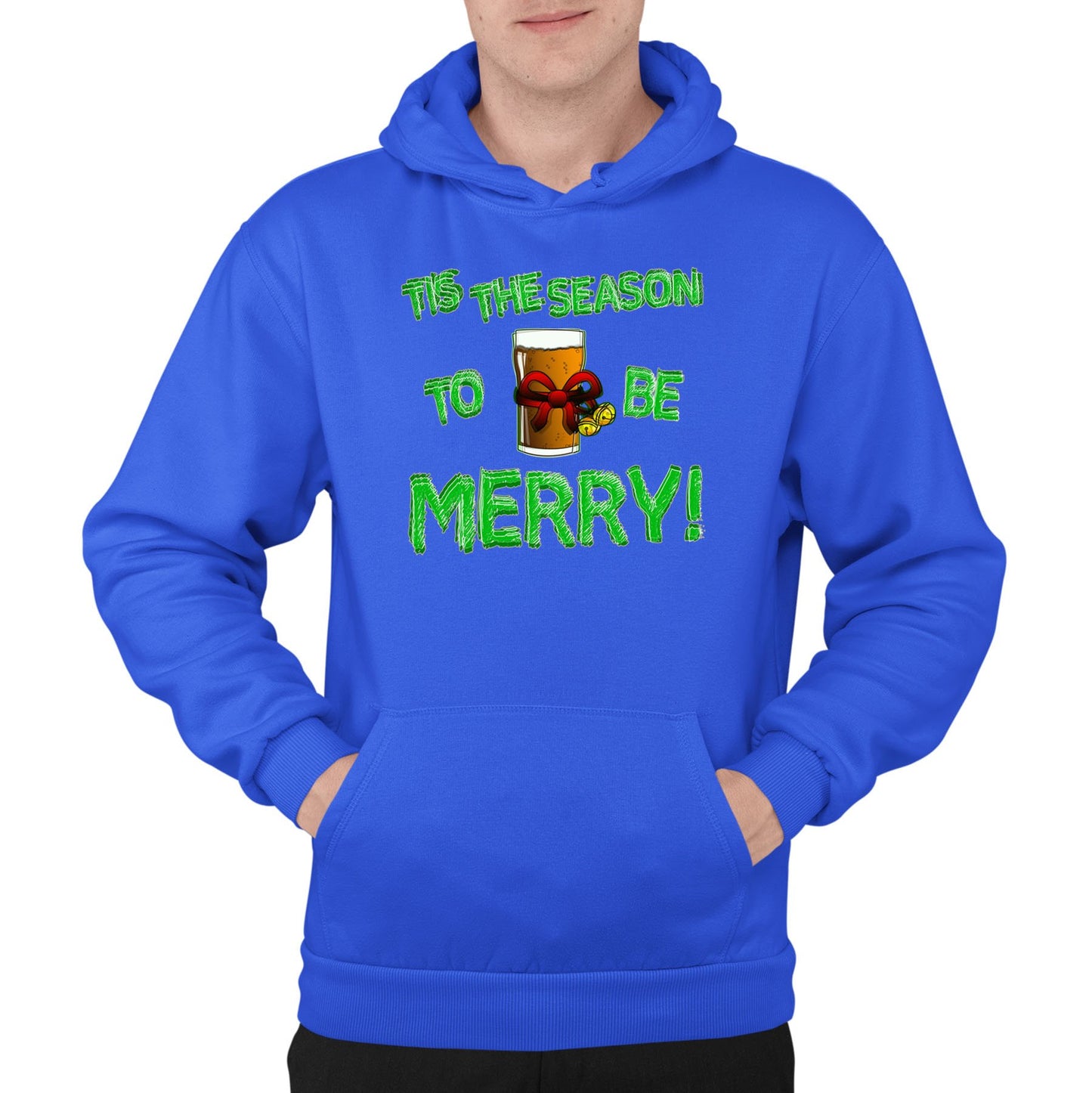 Tis The Season Funny Christmas Mens Pullover Hoodie