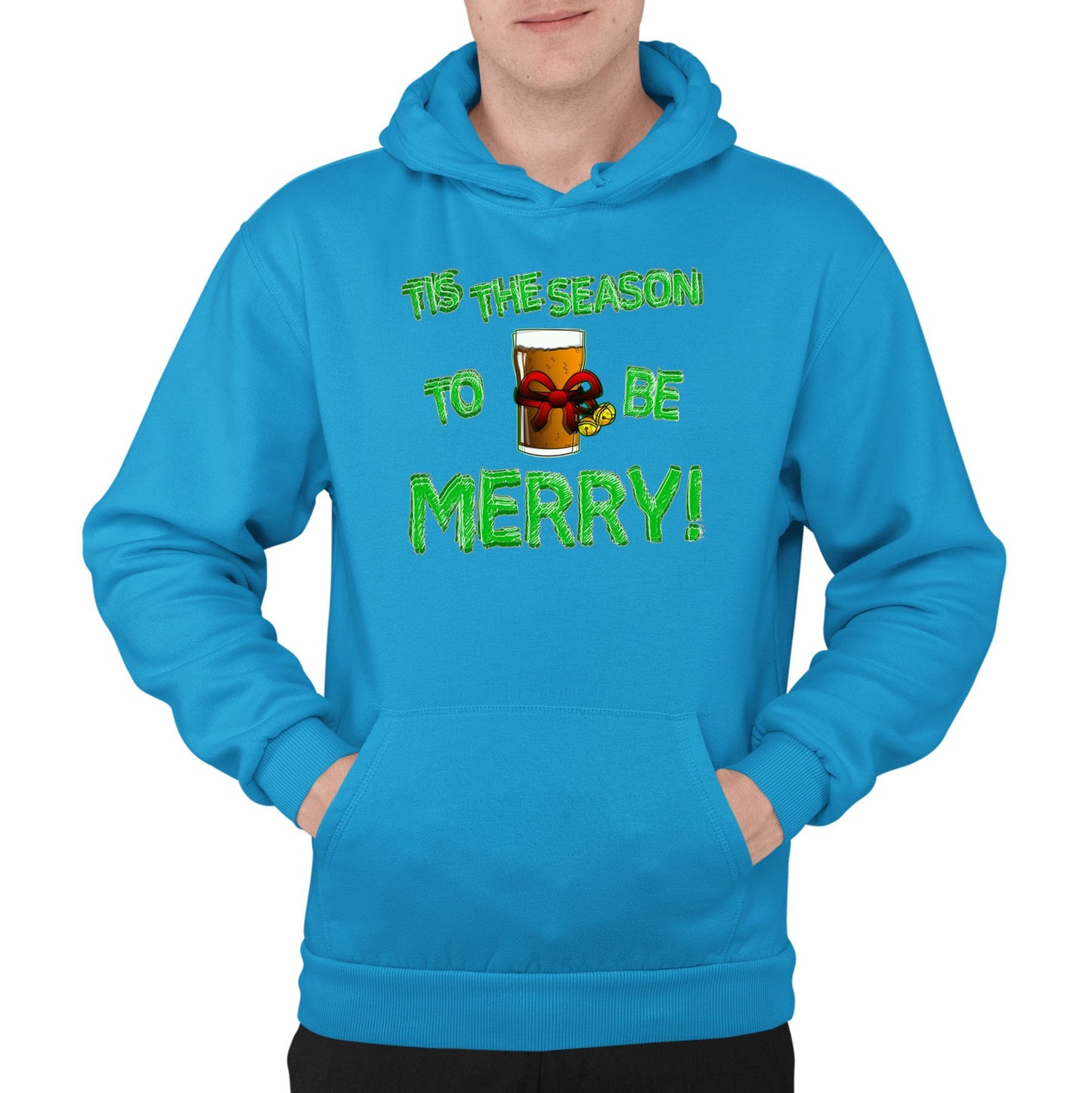 Tis The Season Funny Christmas Mens Pullover Hoodie