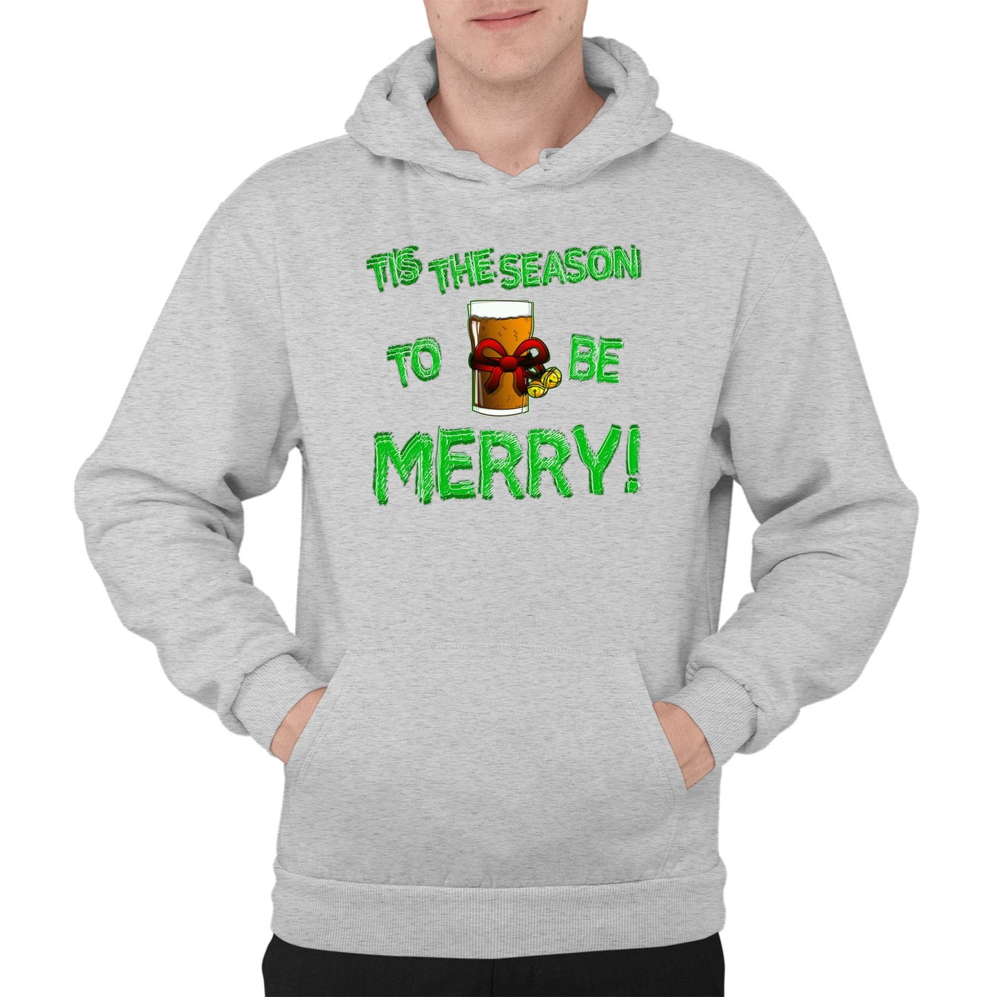 Tis The Season Funny Christmas Mens Pullover Hoodie