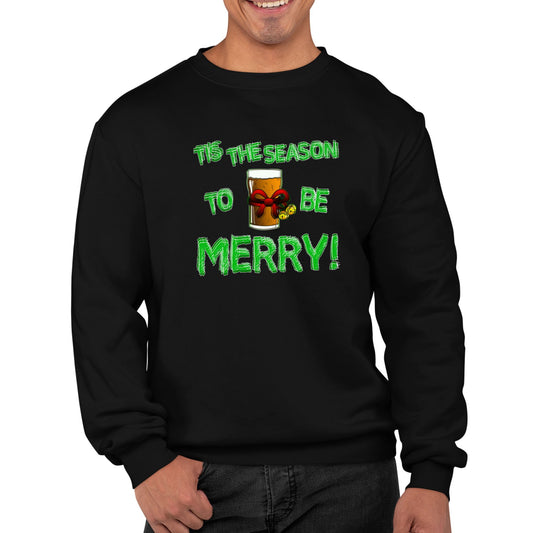 Tis The Season Funny Christmas Mens Sweatshirt