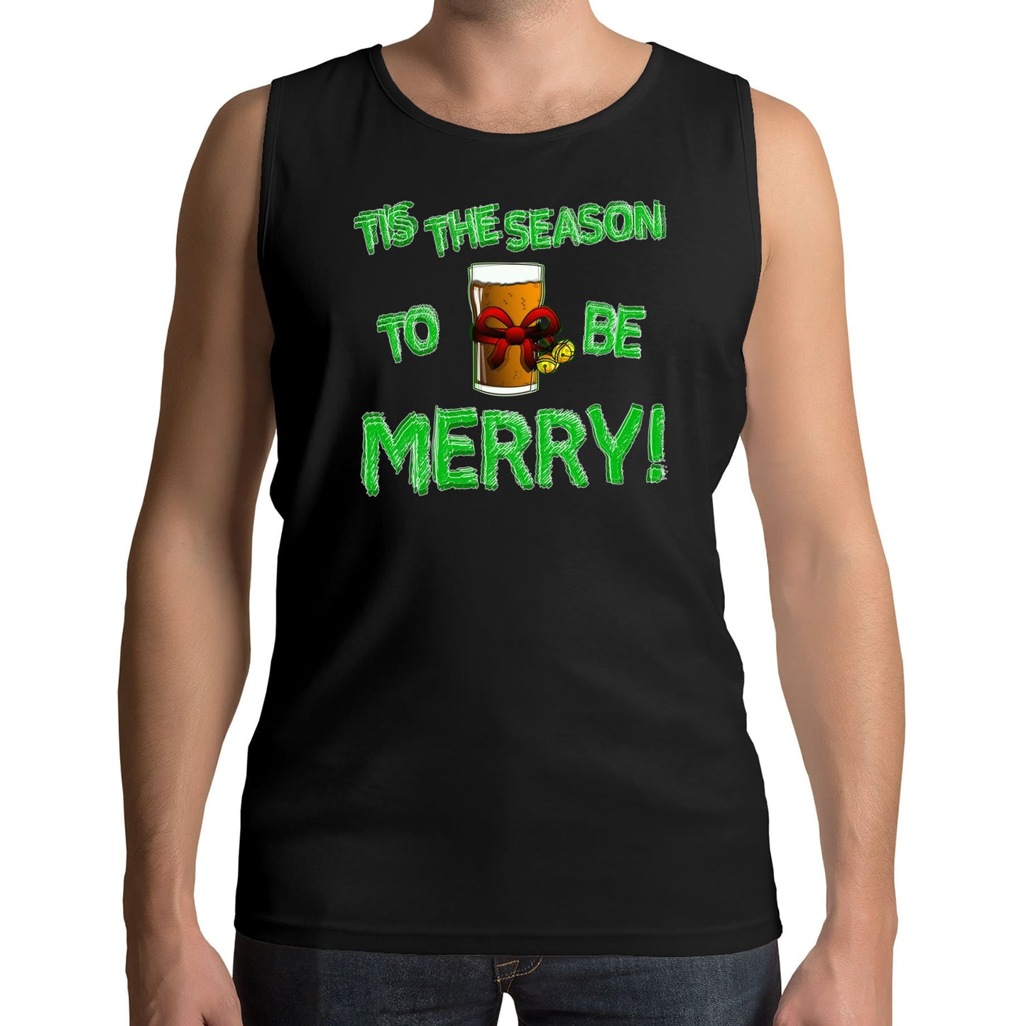 Tis The Season Funny Christmas Mens Vest