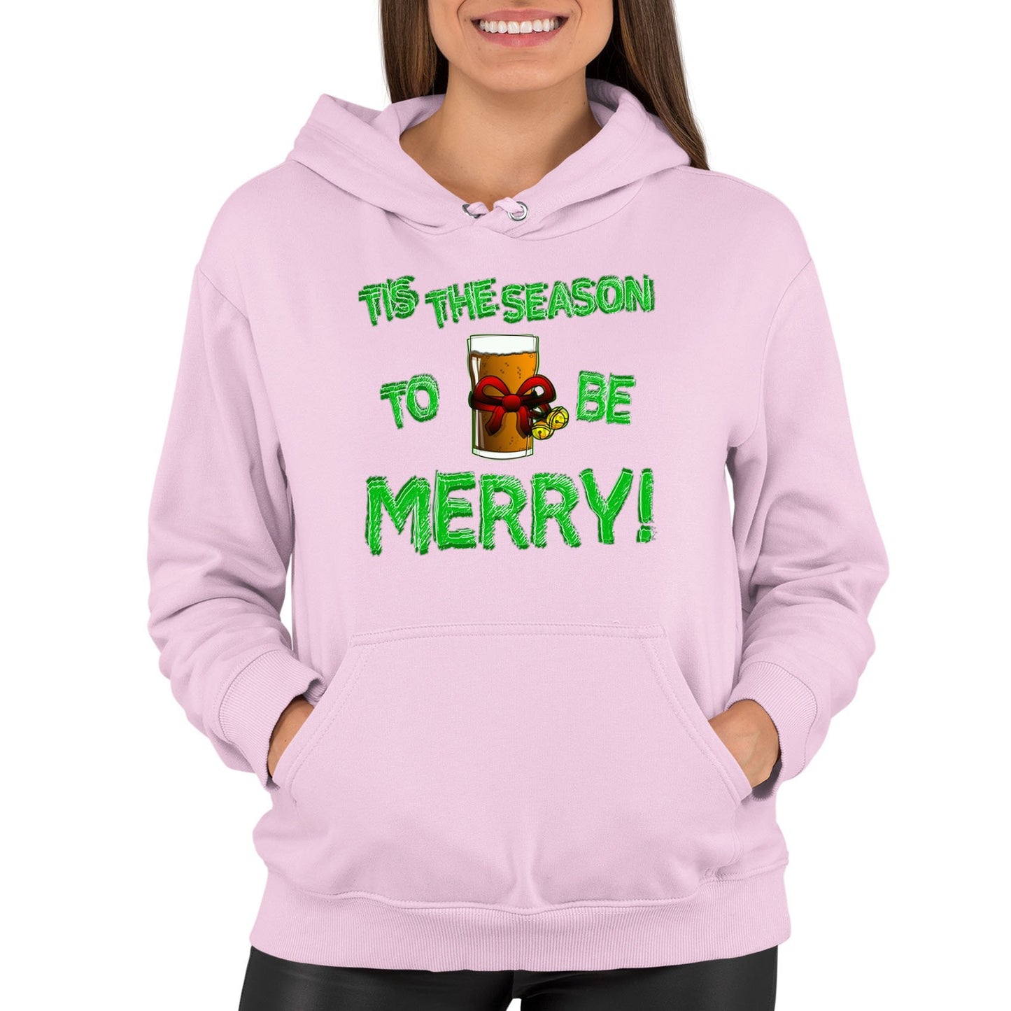 Tis The Season Funny Christmas Womens Pullover Hoodie