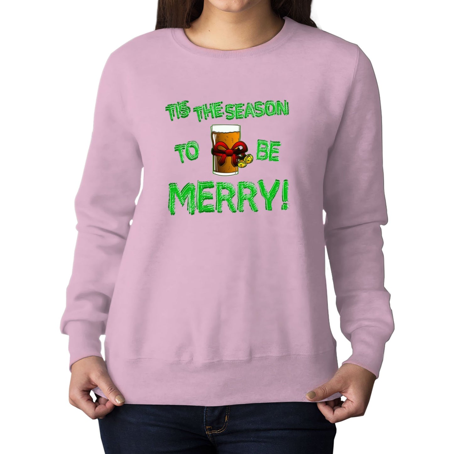 Tis The Season Funny Christmas Womens Sweatshirt