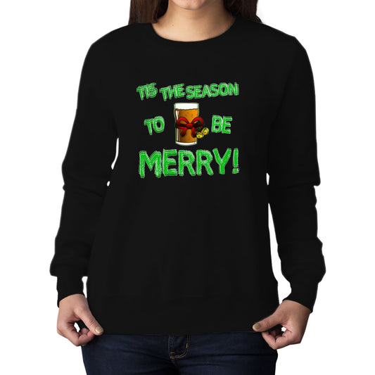 Tis The Season Funny Christmas Womens Sweatshirt