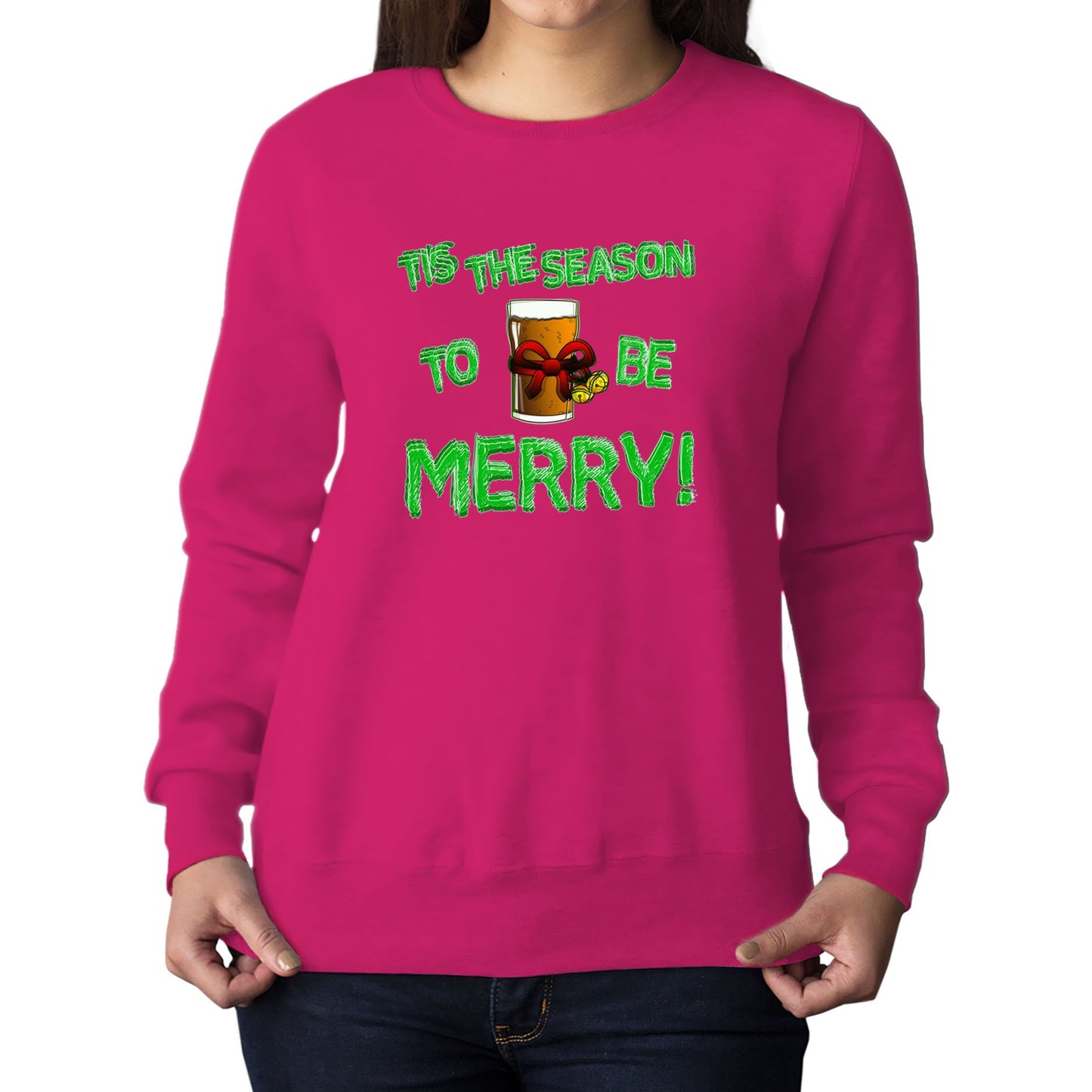 Tis The Season Funny Christmas Womens Sweatshirt