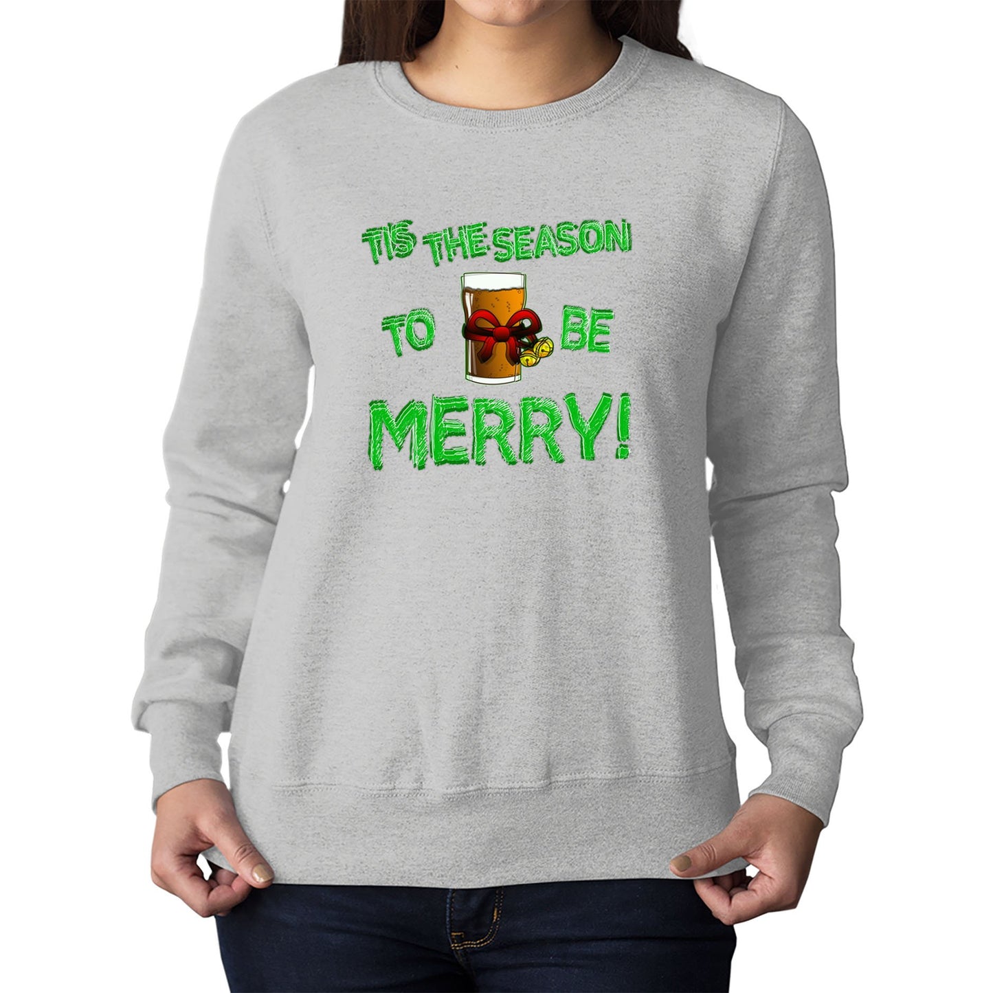 Tis The Season Funny Christmas Womens Sweatshirt