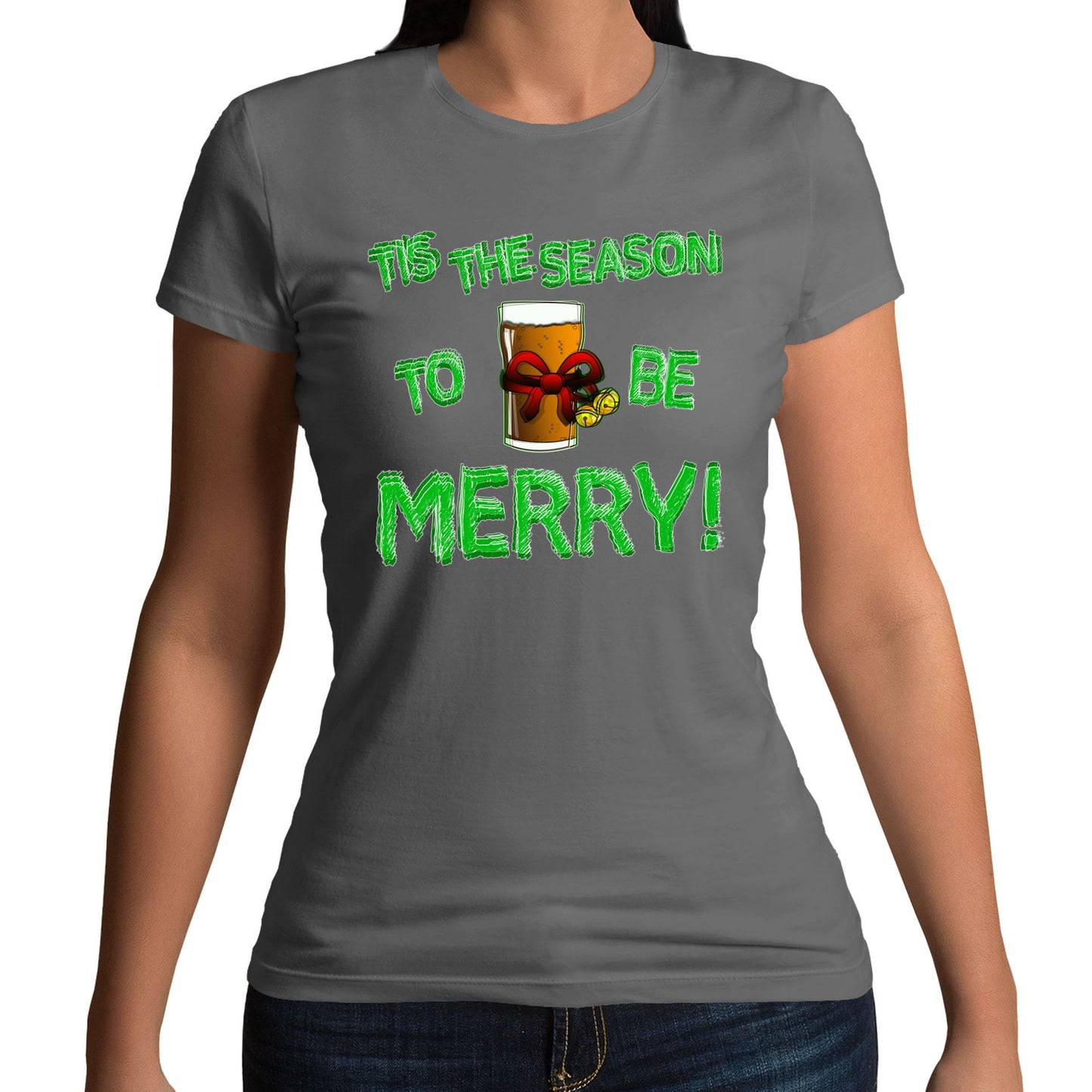Tis The Season Funny Christmas Womens T-shirt