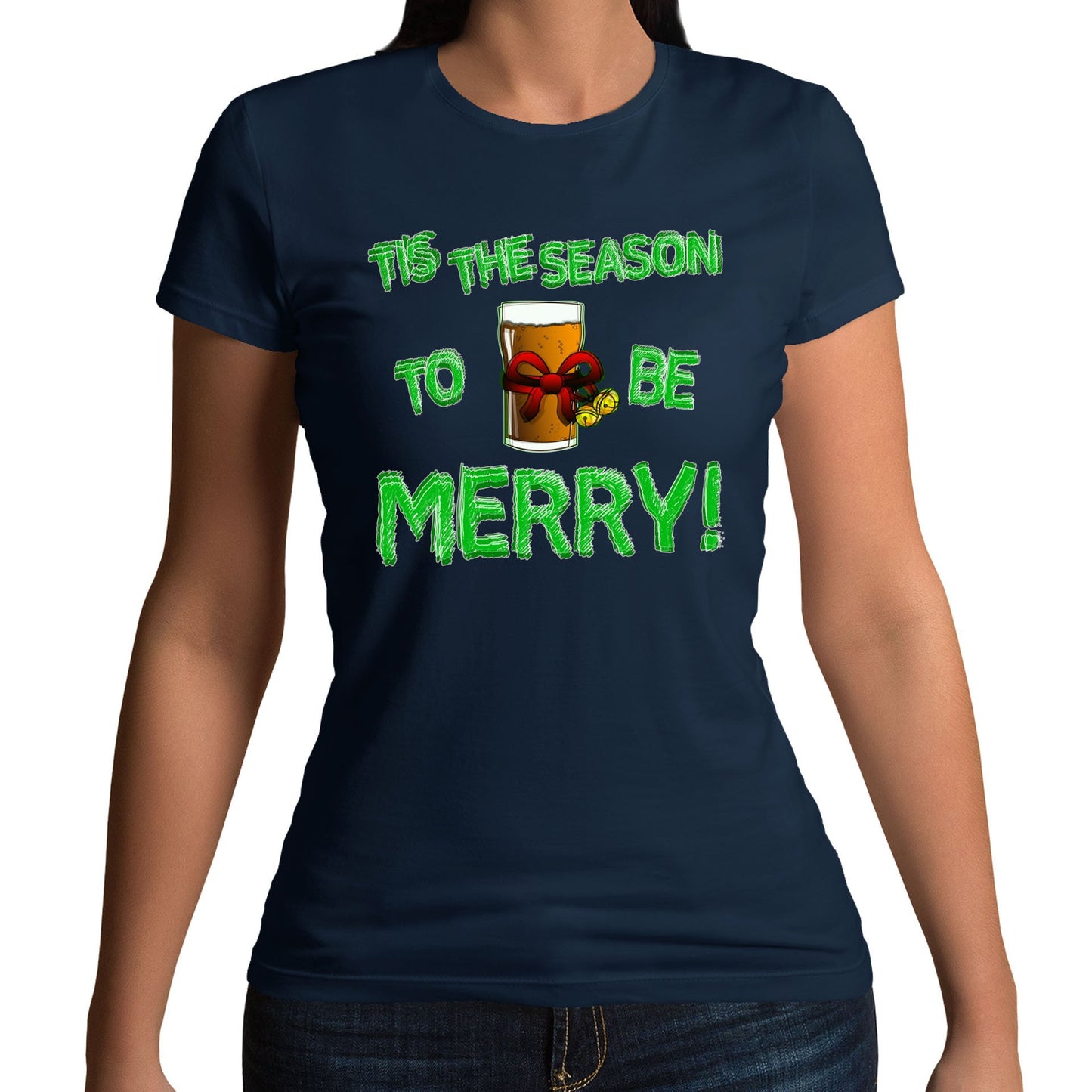 Tis The Season Funny Christmas Womens T-shirt