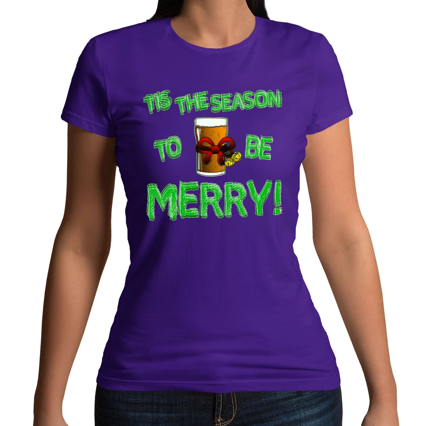 Tis The Season Funny Christmas Womens T-shirt