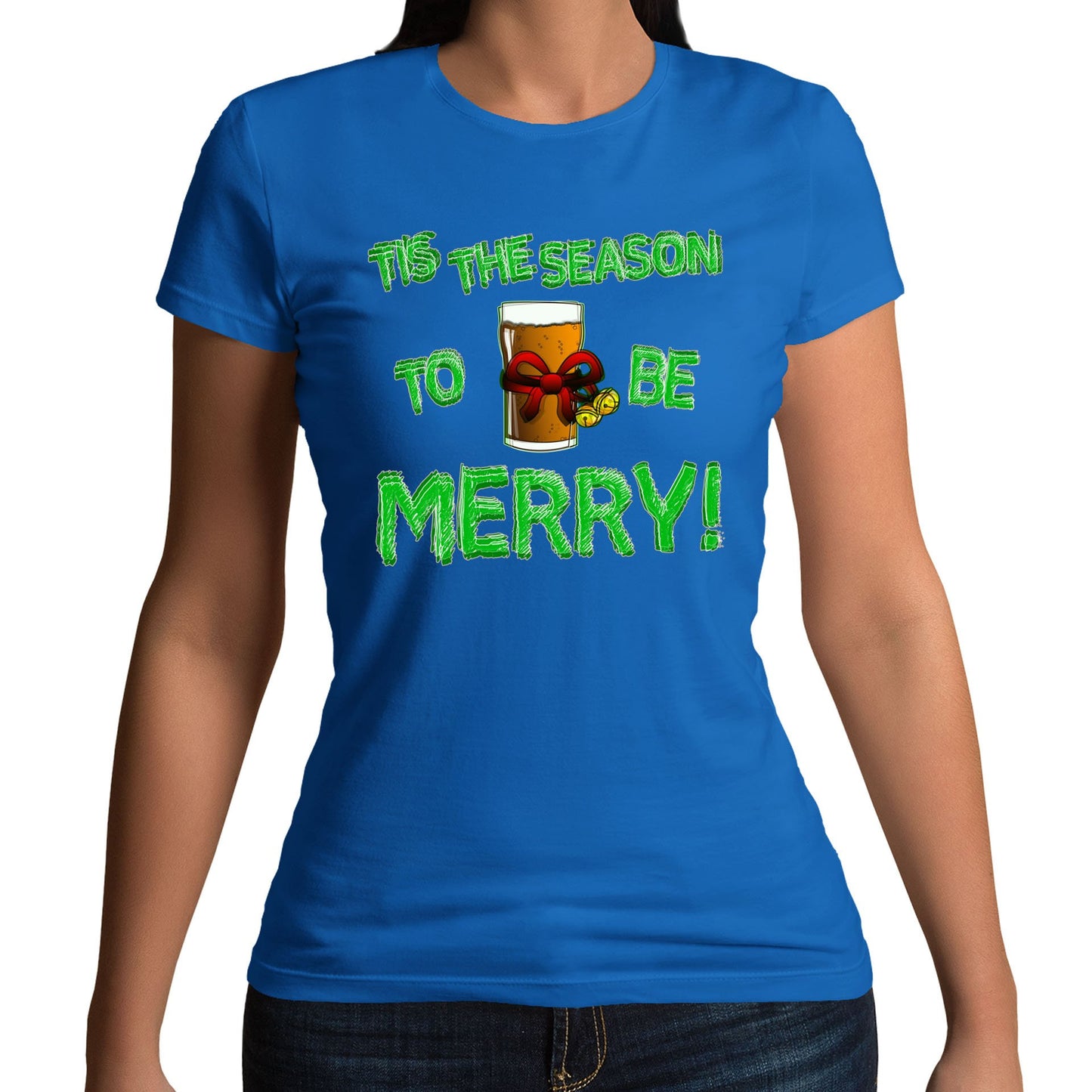 Tis The Season Funny Christmas Womens T-shirt