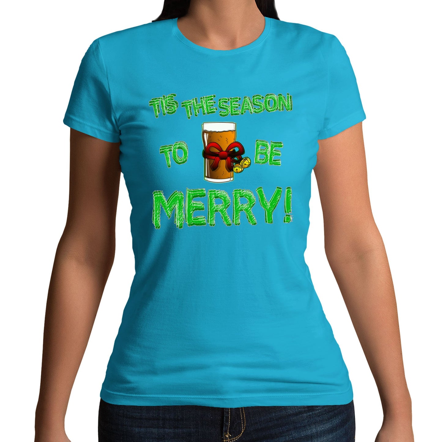 Tis The Season Funny Christmas Womens T-shirt
