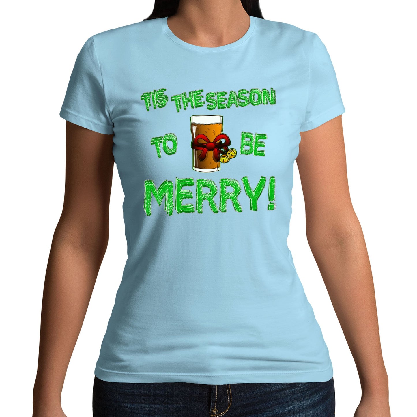 Tis The Season Funny Christmas Womens T-shirt